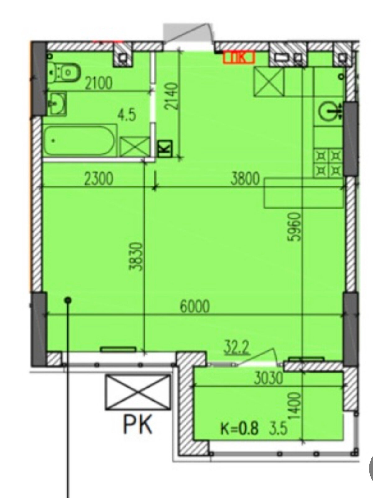 Продаж однокімнатної квартири в Дніпрі, на вул. Мандриківська 298, кв. 4, район Мандриківка фото 1