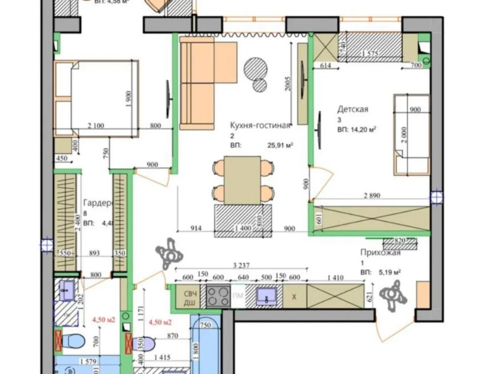 Продажа трехкомнатной квартиры в Днепре, на ул. Мандрыковская 51Л корпус 4, район Мандрыкивка фото 1 Продажа трехкомнатной квартиры в Днепре, на ул. Мандрыковская 51Л корпус 4, район Мандрыкивка фото 1