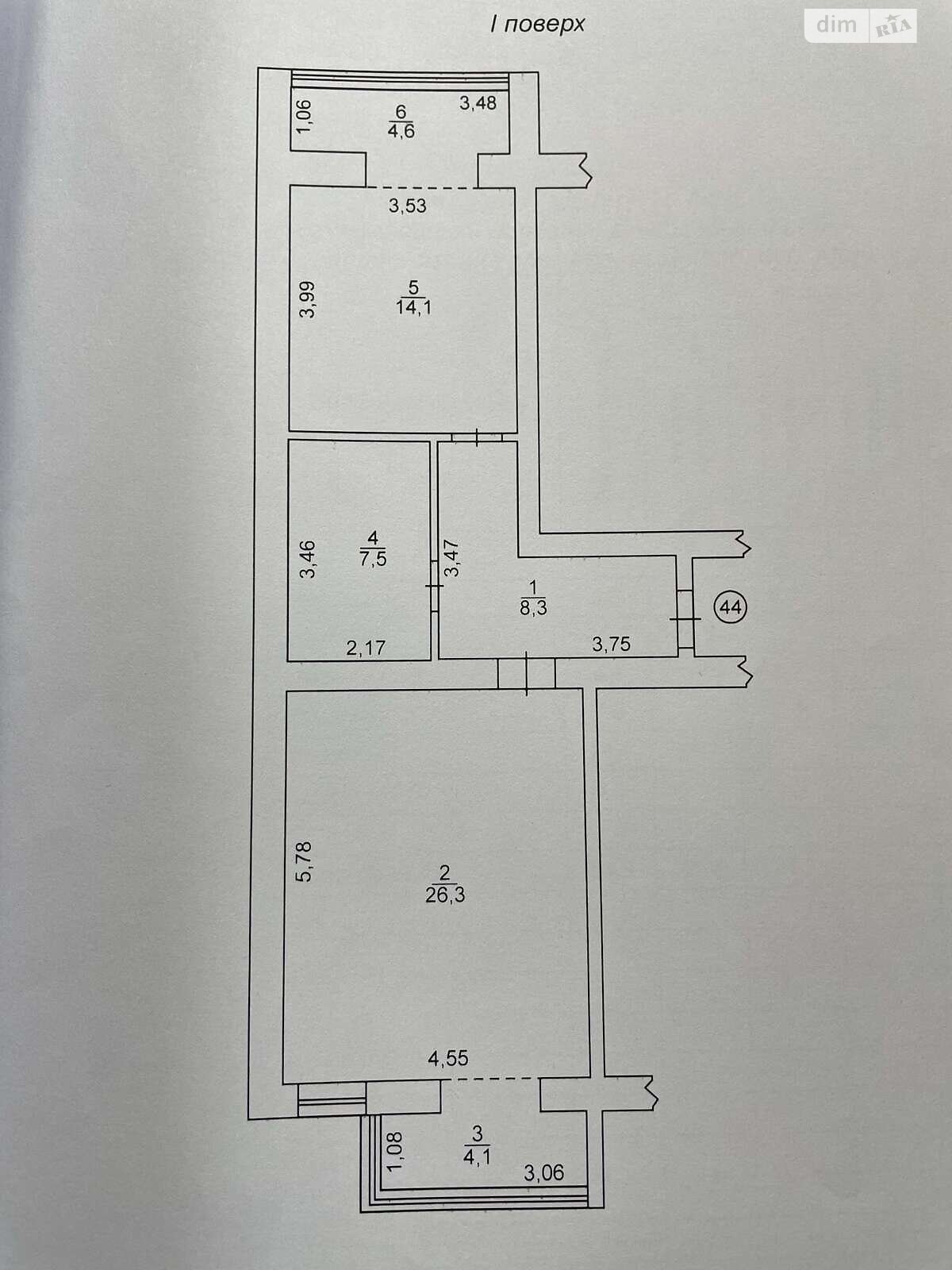 Продажа двухкомнатной квартиры в Днепре, на ул. Мольера 77, кв. 44, фото 1