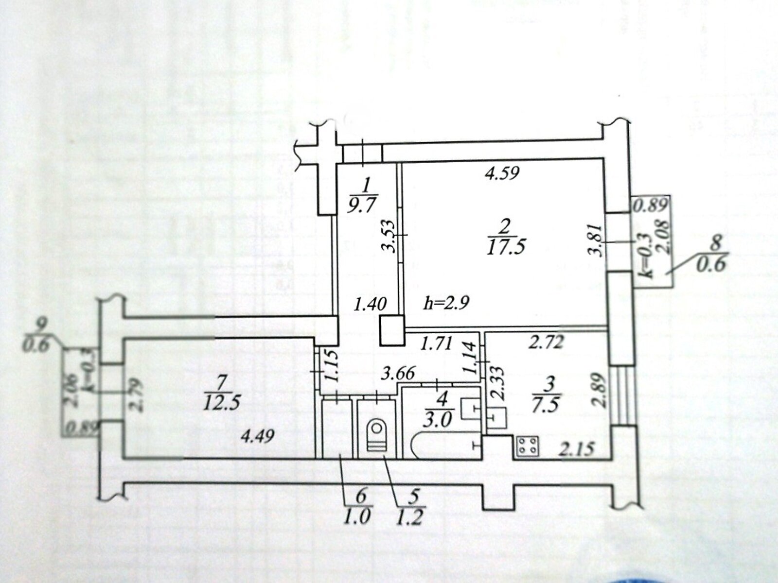 Продажа двухкомнатной квартиры в Днепре, на ул. Гончара Олеся, район Нагорный фото 1