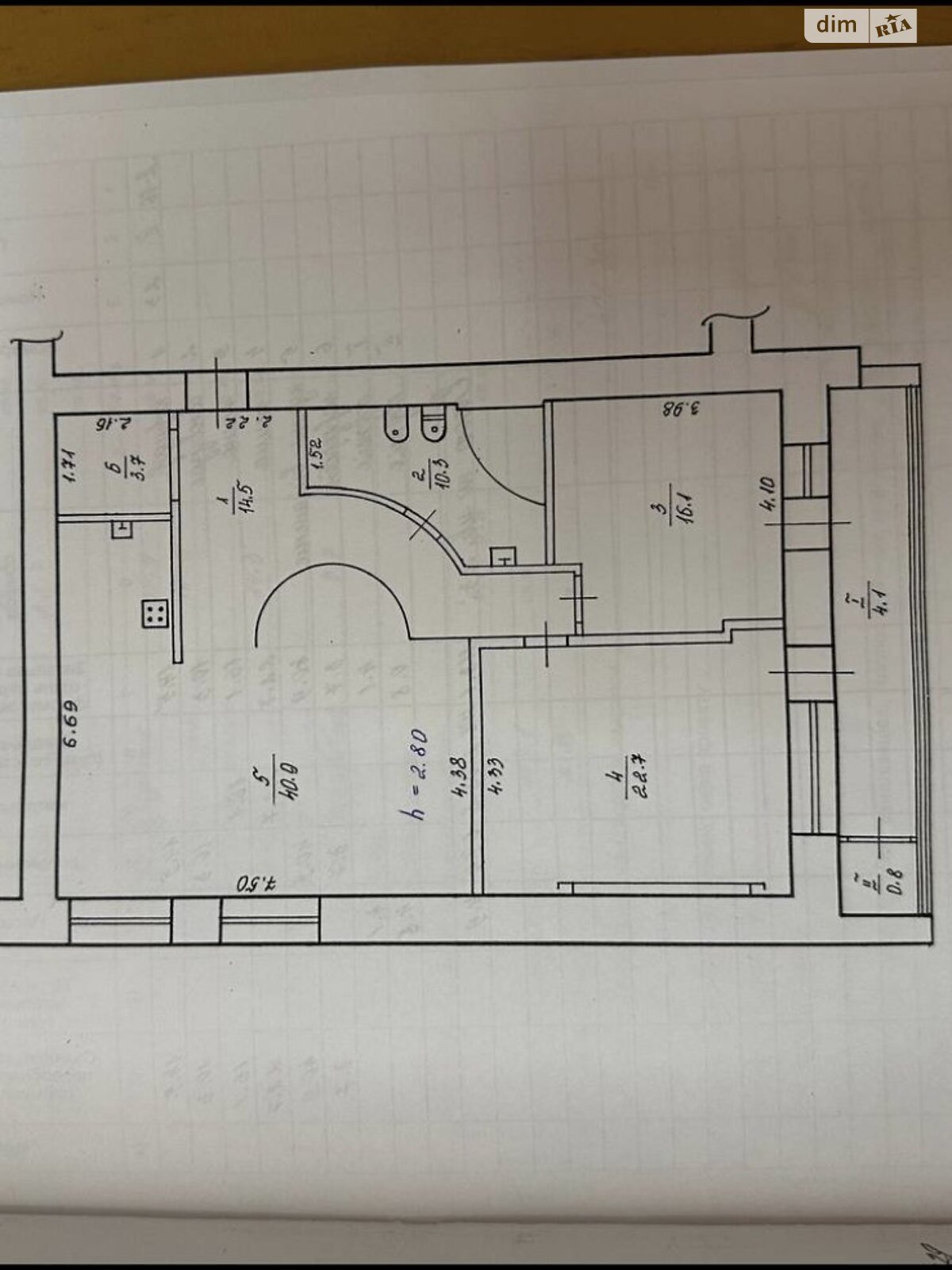 Продаж трикімнатної квартири в Дніпрі, на вул. Сімферопольська 11, район Нагорний фото 1