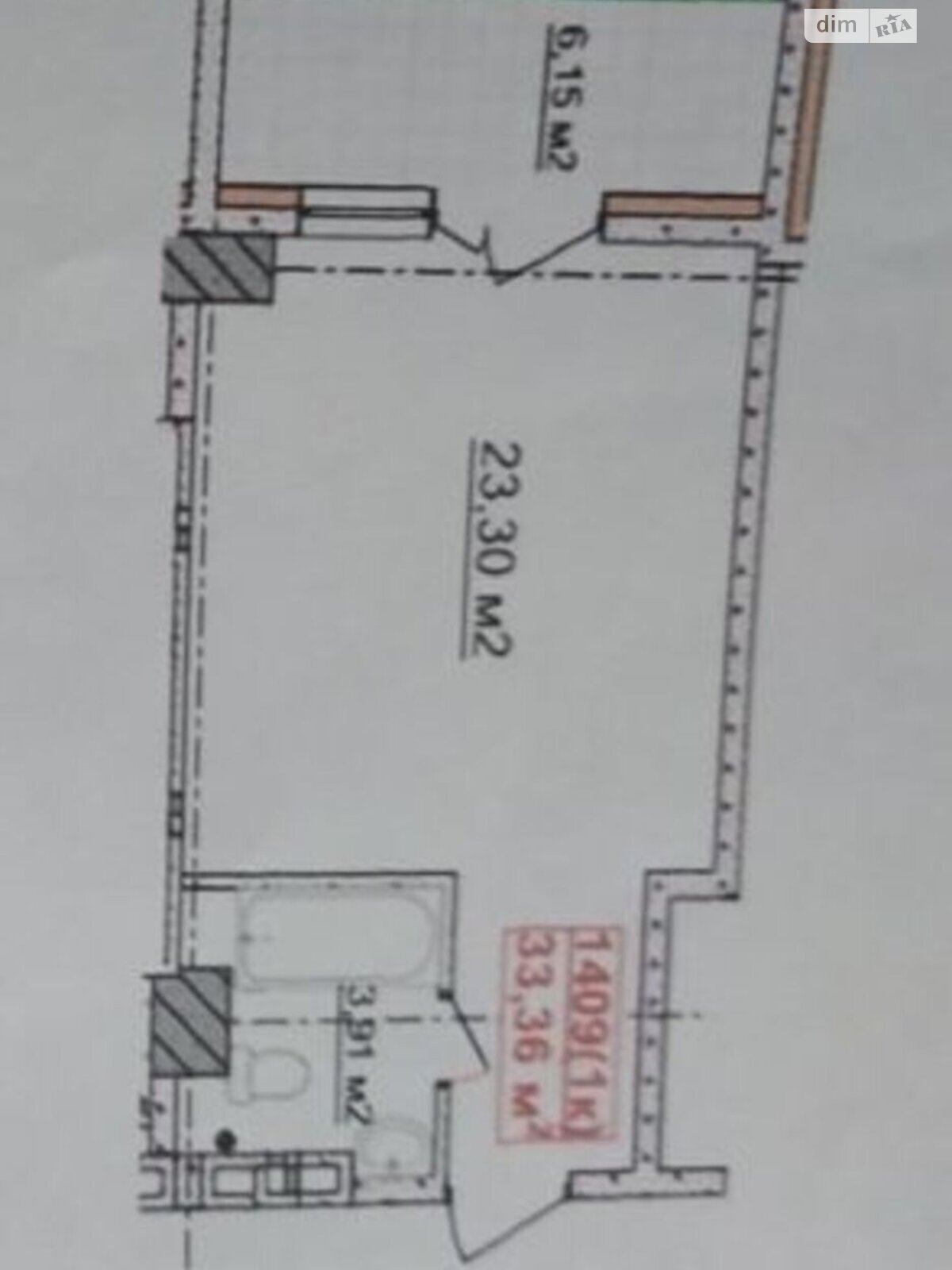 Продаж однокімнатної квартири в Дніпрі, на просп. Яворницького Дмитра, район Нагорний фото 1