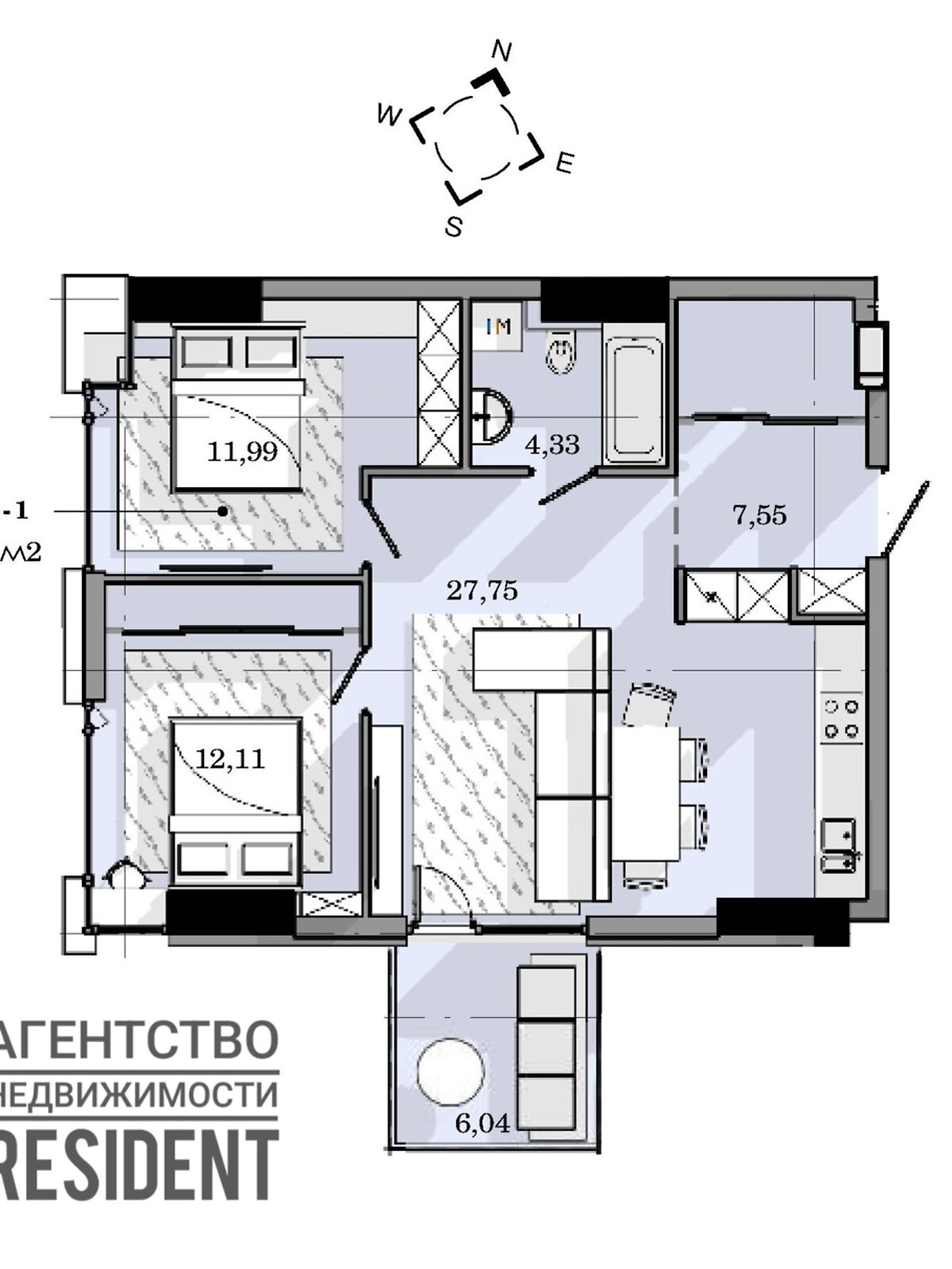 Продаж трикімнатної квартири в Дніпрі, на вул. Січеславська Набережна 39Б, район Парк Шевченка фото 1 Продаж трикімнатної квартири в Дніпрі, на вул. Січеславська Набережна 39Б, район Парк Шевченка фото 1