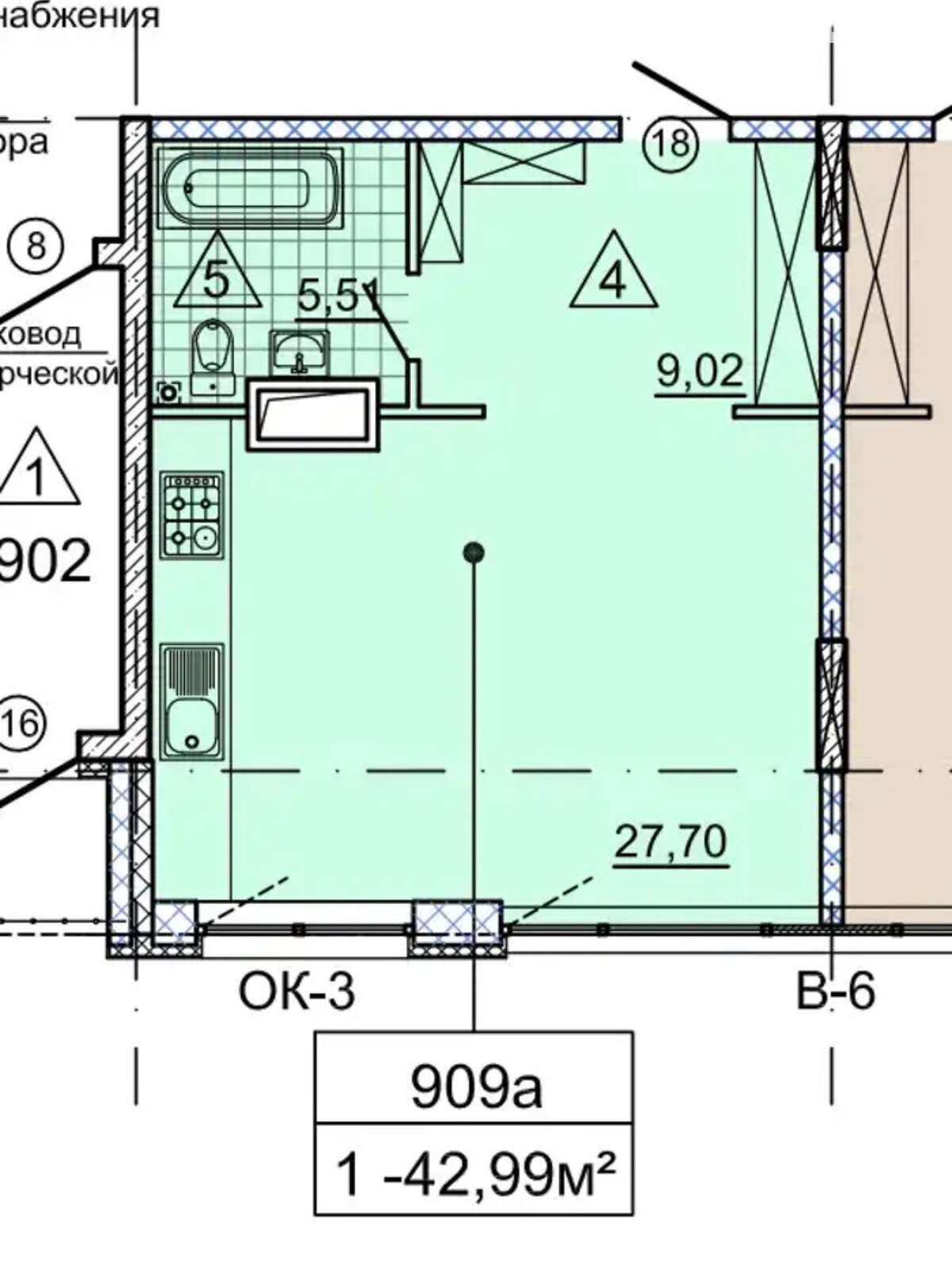Продажа однокомнатной квартиры в Днепре, на ул. Вернадского Владимира 35Н, район Парк Шевченко фото 1