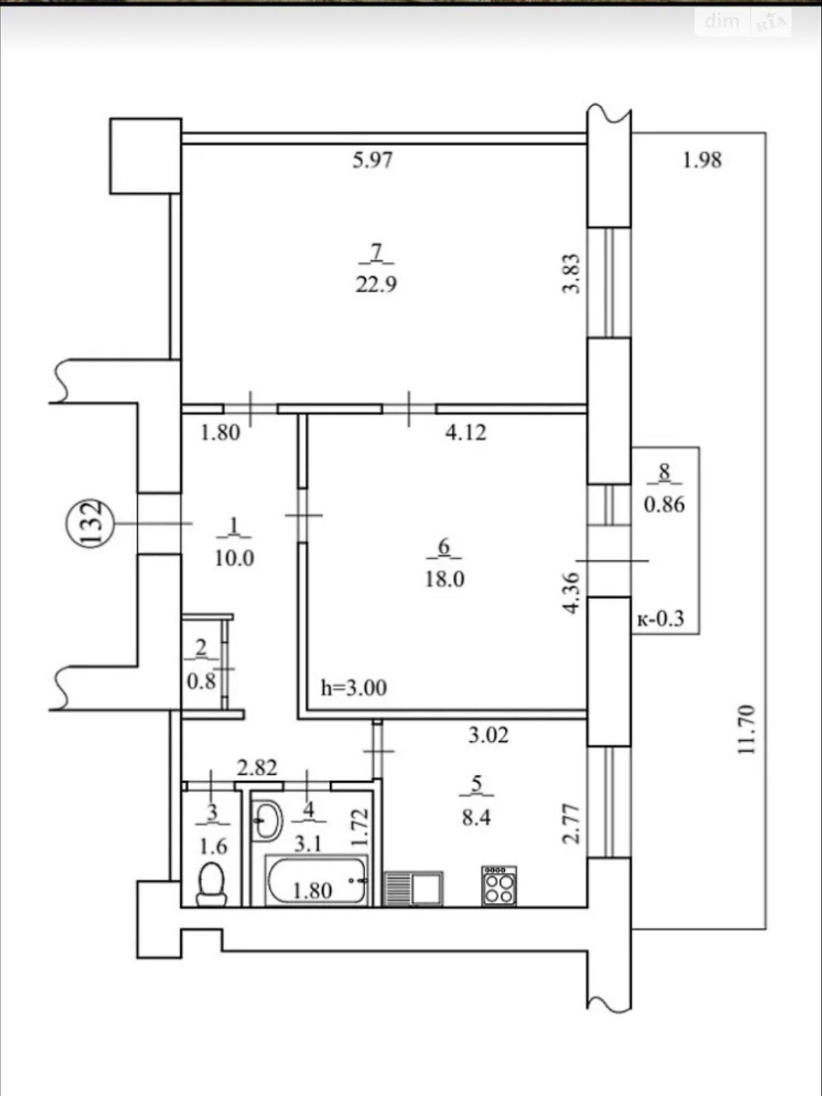 Продажа двухкомнатной квартиры в Днепре, на просп. Яворницкого Дмитрия 20, район Парк Шевченко фото 1