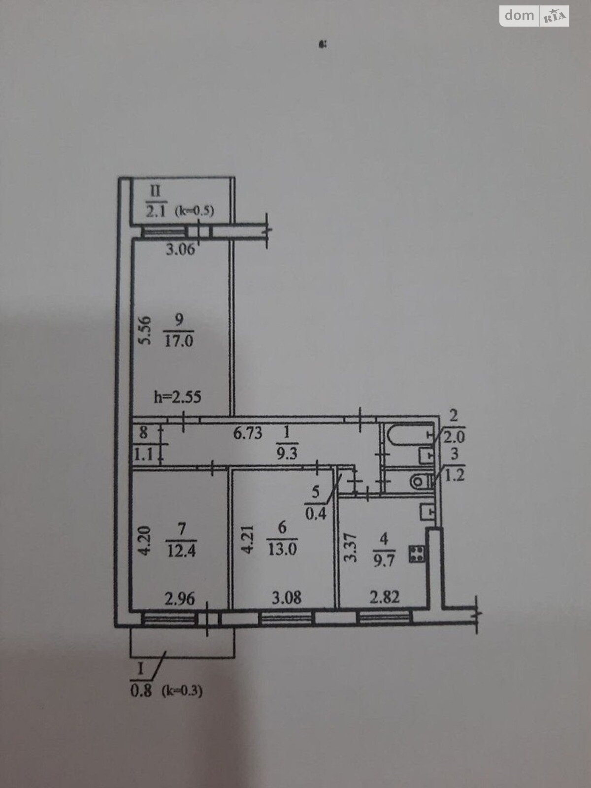 Продажа трехкомнатной квартиры в Днепре, на пер. Парусный 8, район Парус фото 1