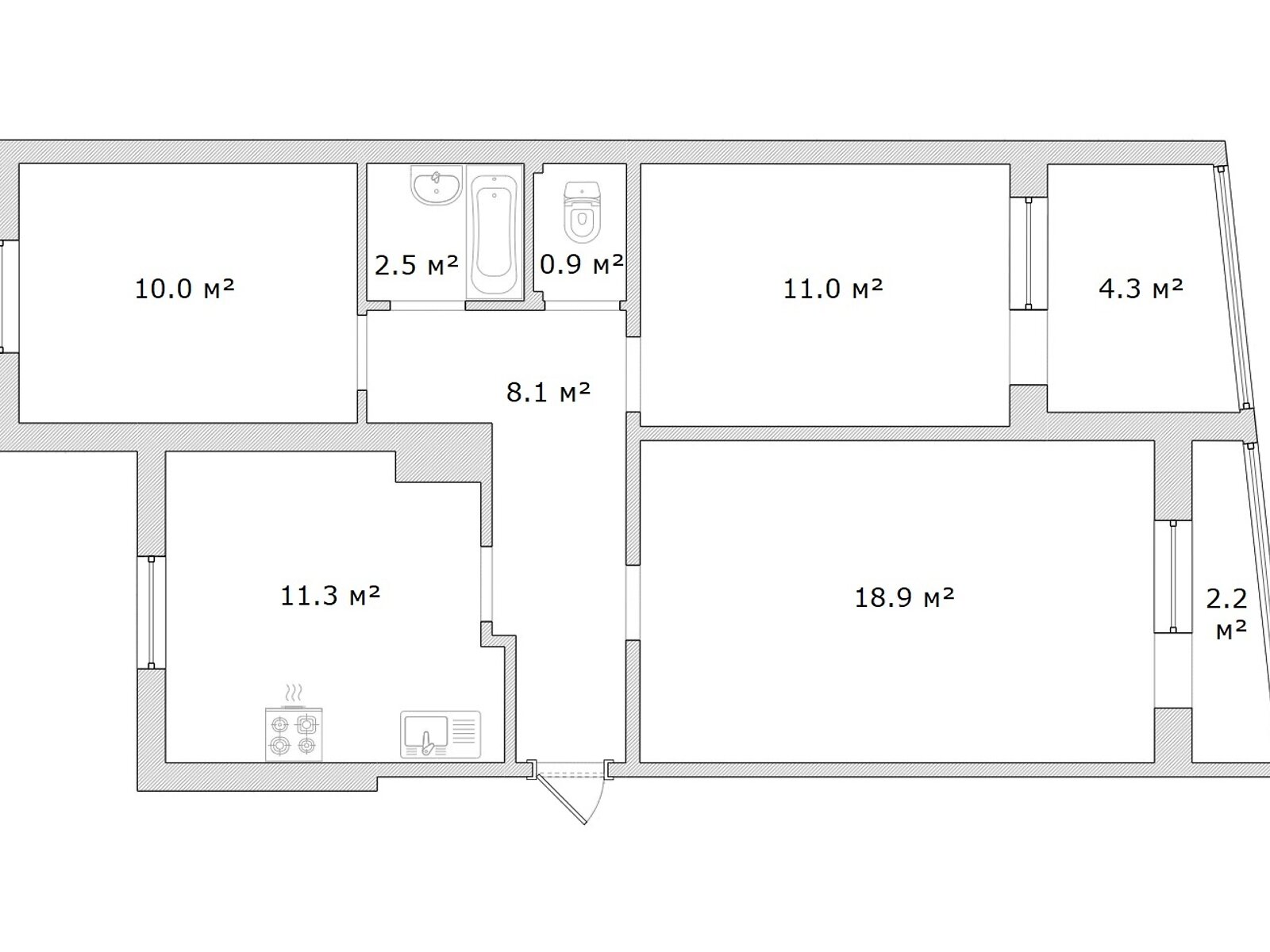 Продажа трехкомнатной квартиры в Днепре, на бул. Славы, район Соборный фото 1