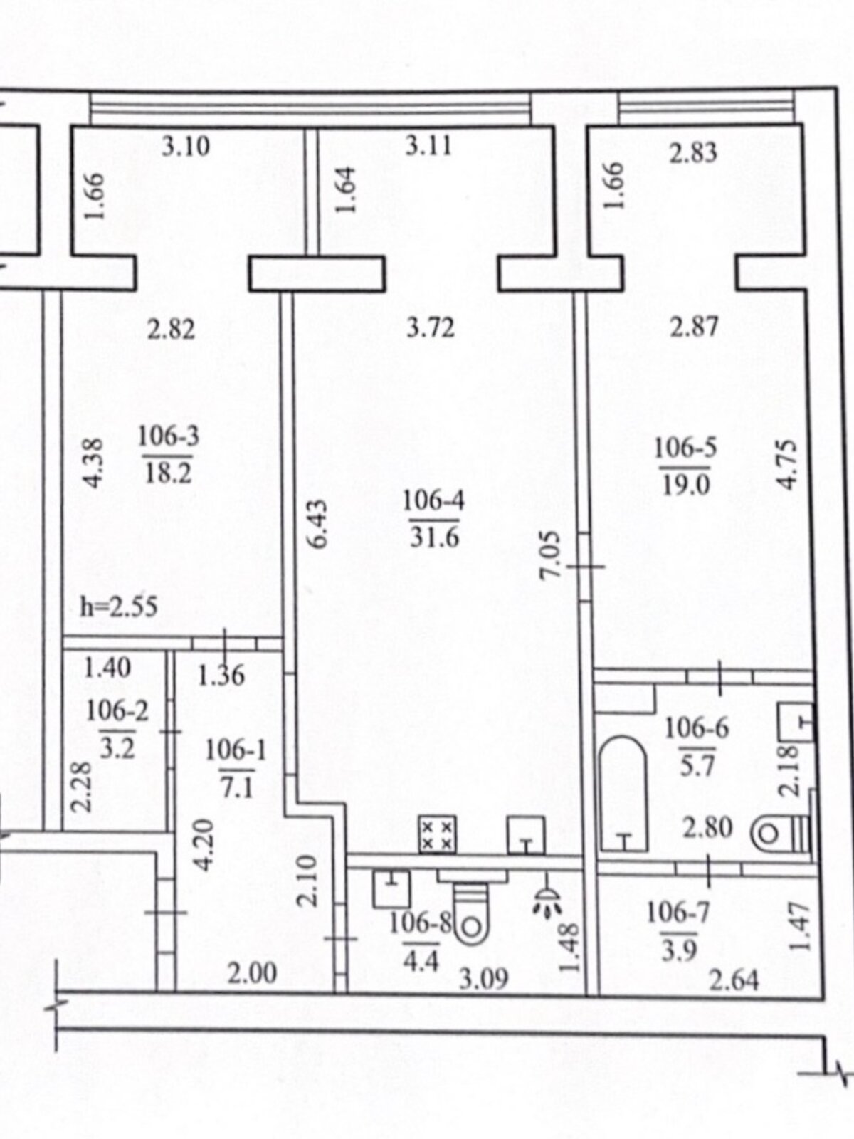 Продажа трехкомнатной квартиры в Днепре, на ул. Мандрыковская 51Л, кв. 106, район Победа-1 фото 1