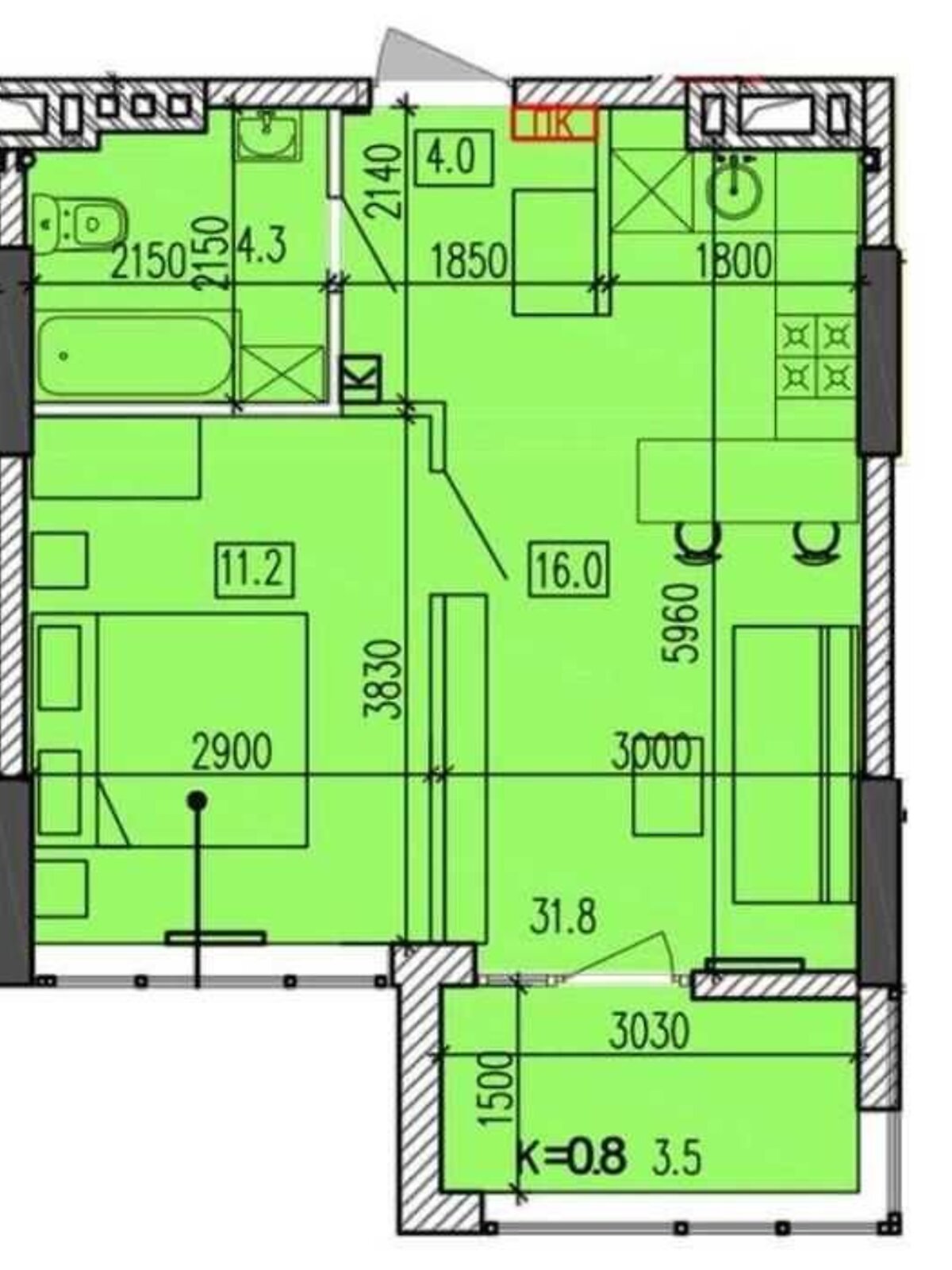 Продажа однокомнатной квартиры в Днепре, на ул. Мандрыковская 298, район Победа-4 фото 1