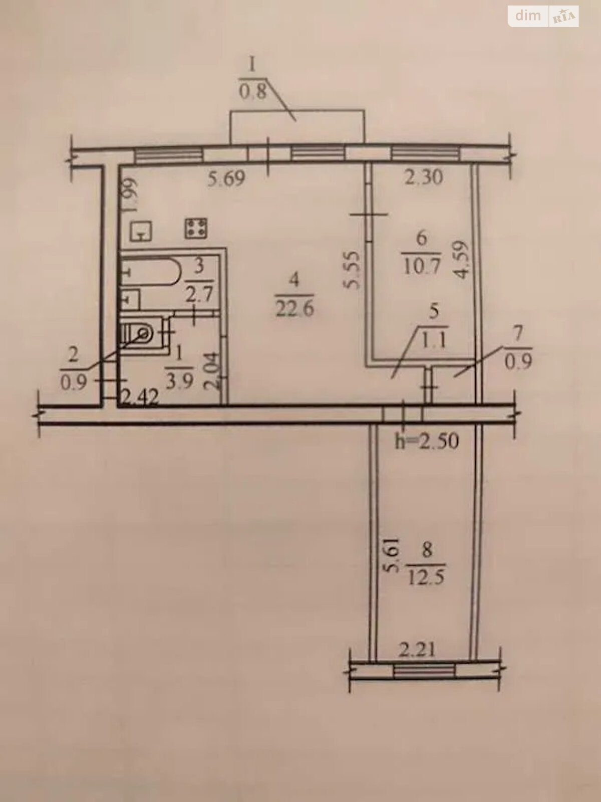 Продажа двухкомнатной квартиры в Днепре, на просп. Поля Александра 115, район Проспект Поля фото 1