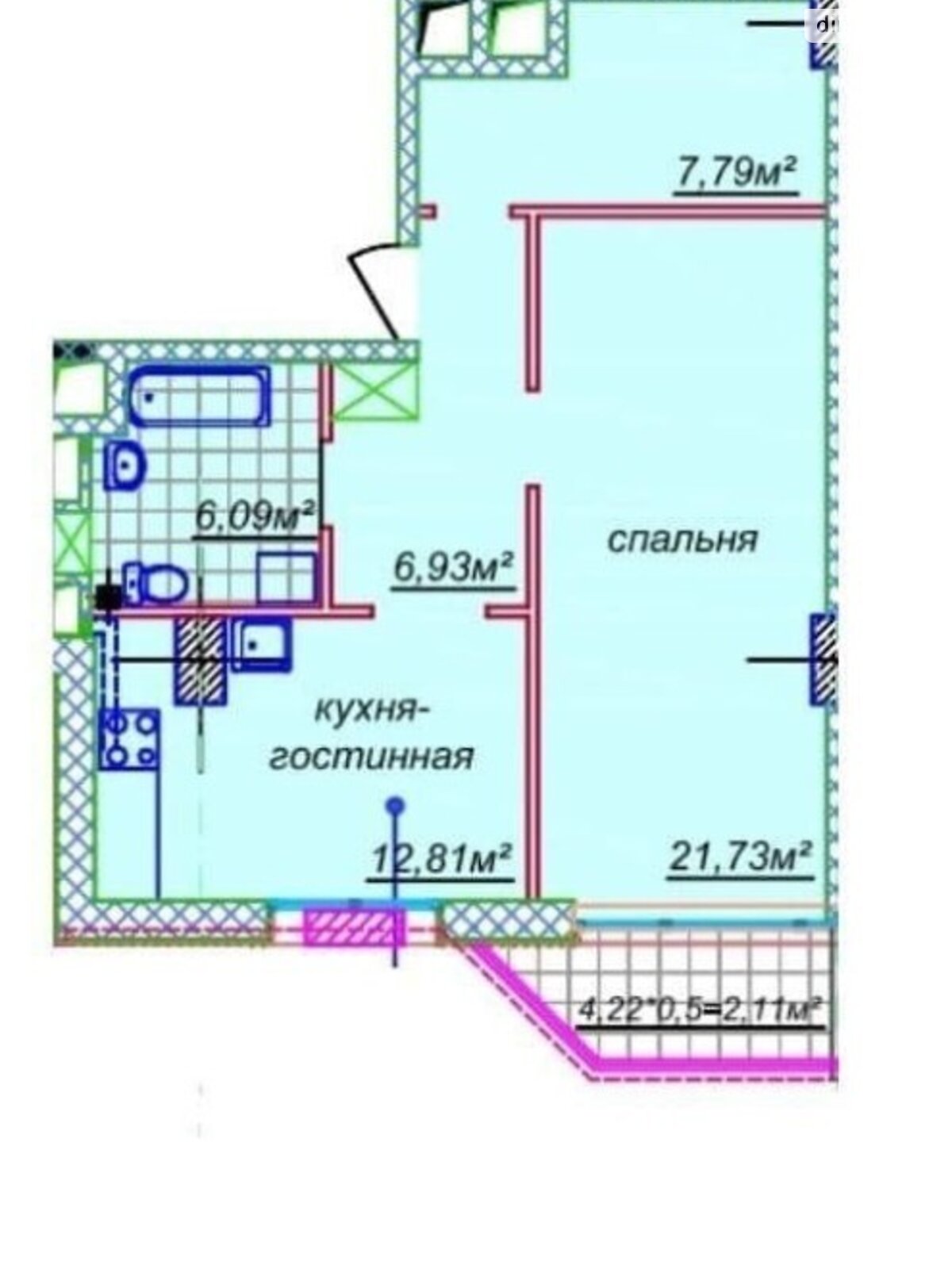 Продаж двокімнатної квартири в Дніпрі, на вул. Європейська, район Шевченківський фото 1