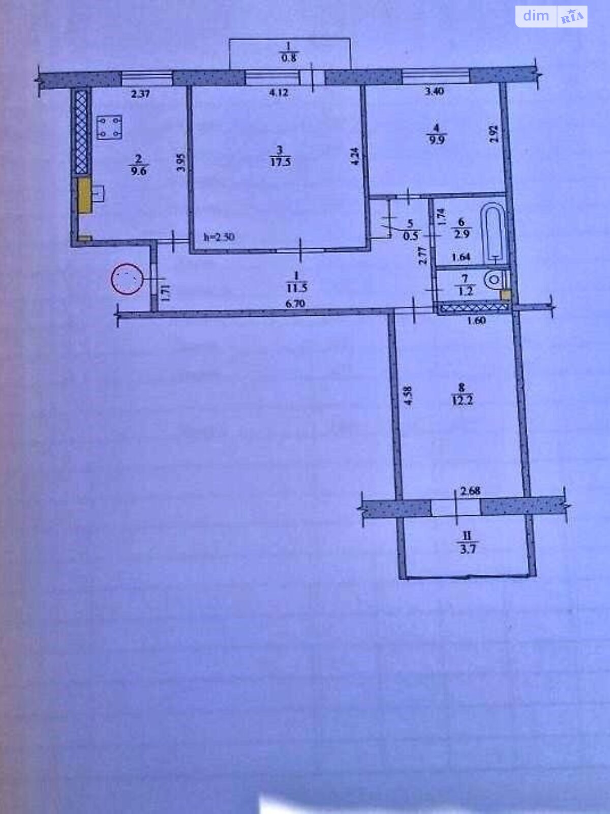 Продажа трехкомнатной квартиры в Днепре, на ул. Квартальная, район Шевченковский фото 1