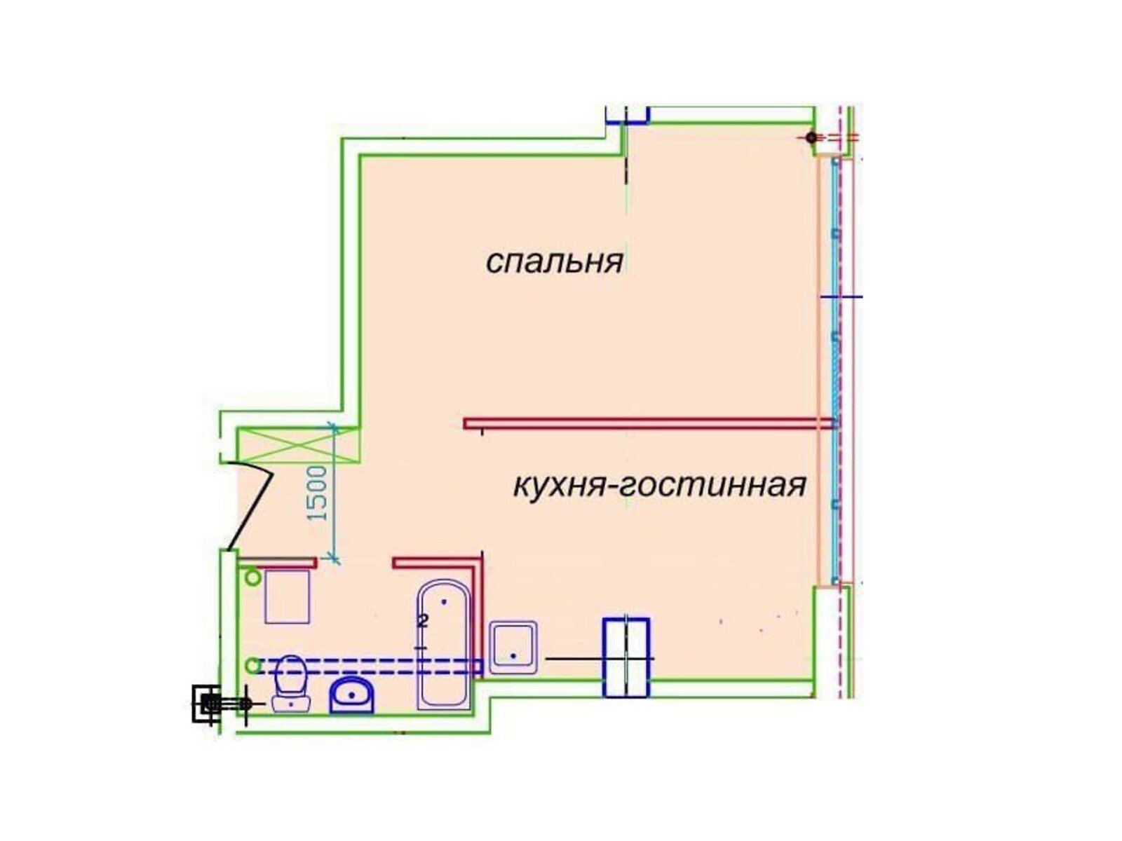 Продаж однокімнатної квартири в Дніпрі, на вул. Європейська 9а, 11, 5, район Шевченківський фото 1