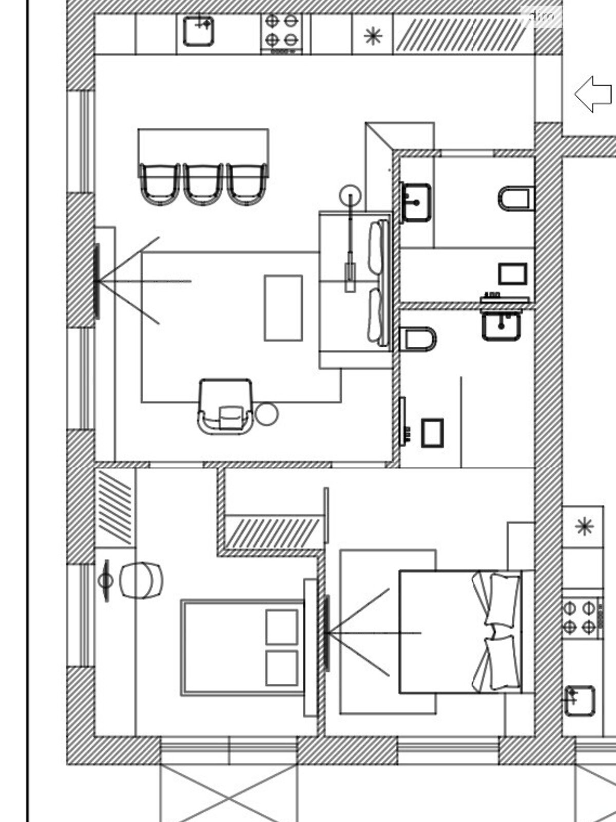 Продажа трехкомнатной квартиры в Днепре, на ул. Пушкина Генерала 34Б, район Шевченковский фото 1