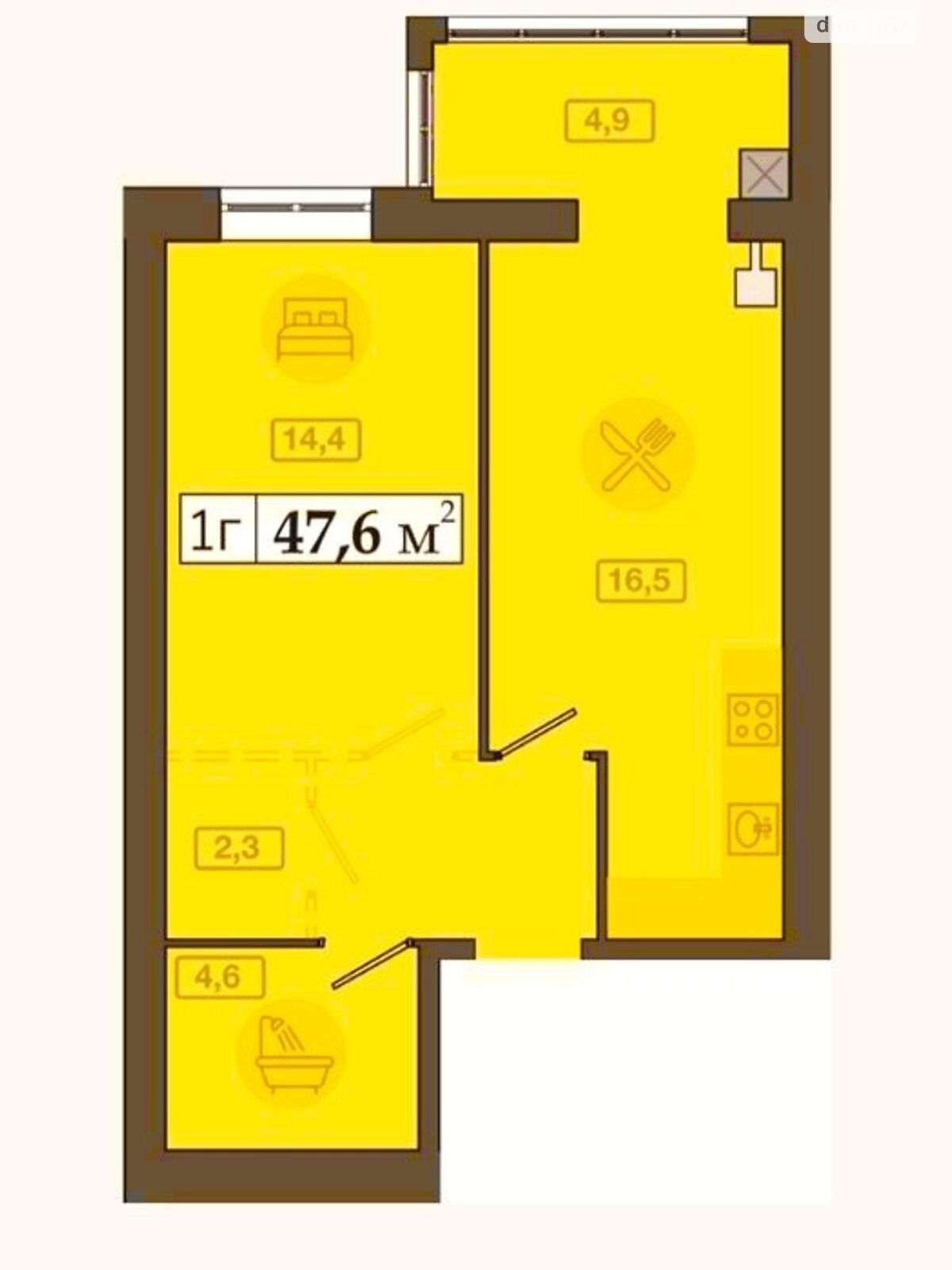 Продажа однокомнатной квартиры в Днепре, на шоссе Запорожское 32А, район Шевченковский фото 1