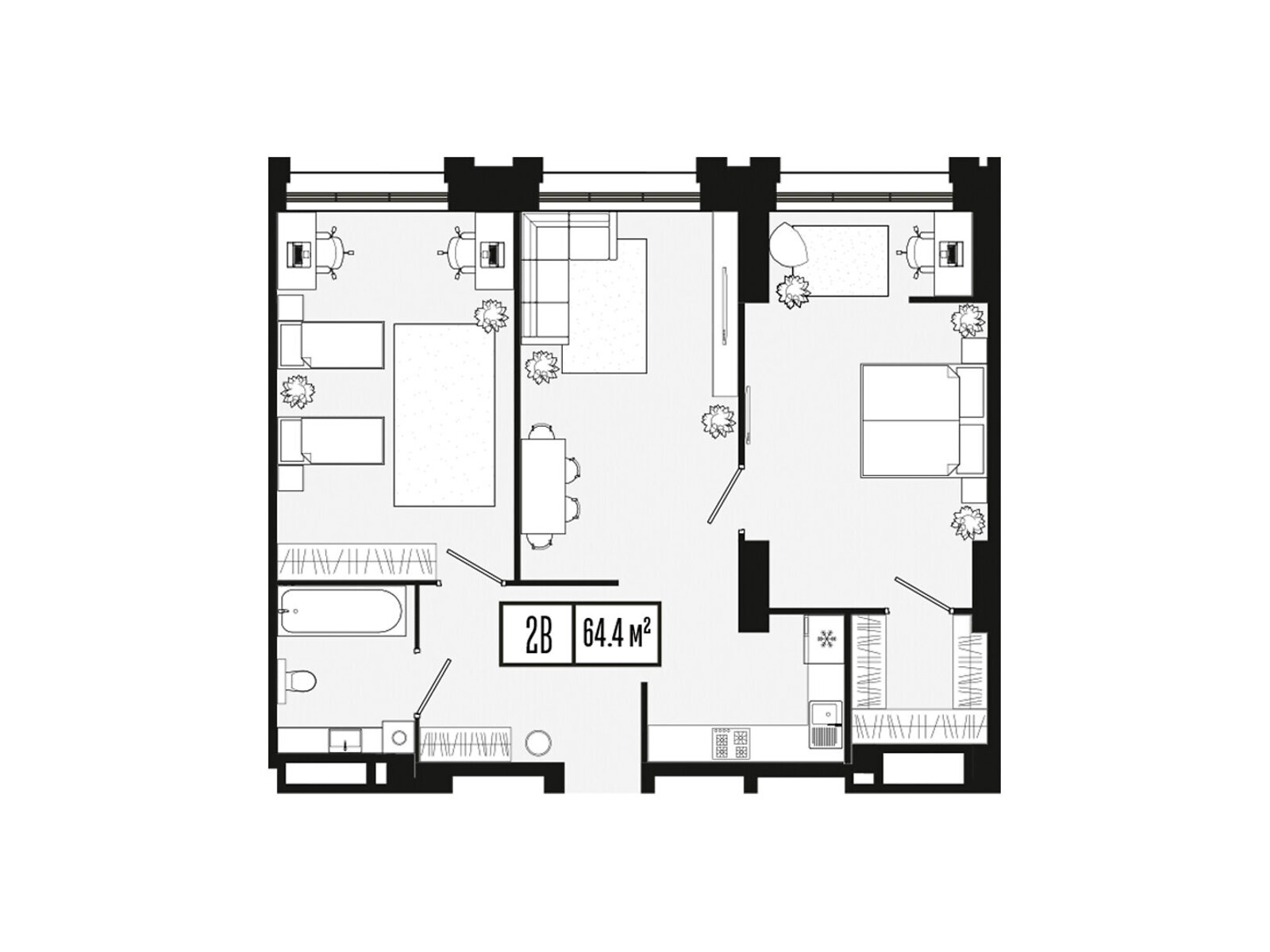 Продажа двухкомнатной квартиры в Днепре, на ул. 3-ї Штурмової Бригади 29, район Соборный фото 1 Продажа двухкомнатной квартиры в Днепре, на ул. 3-ї Штурмової Бригади 29, район Соборный фото 1