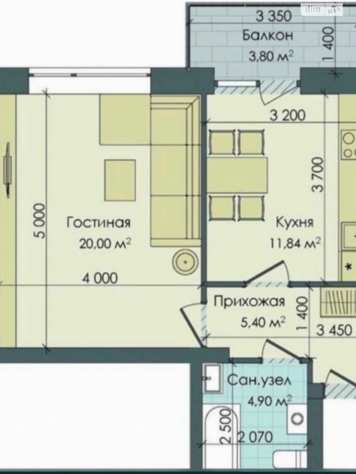 Продаж однокімнатної квартири в Дніпрі, на вул. Добровольців 3, район Соборний фото 1