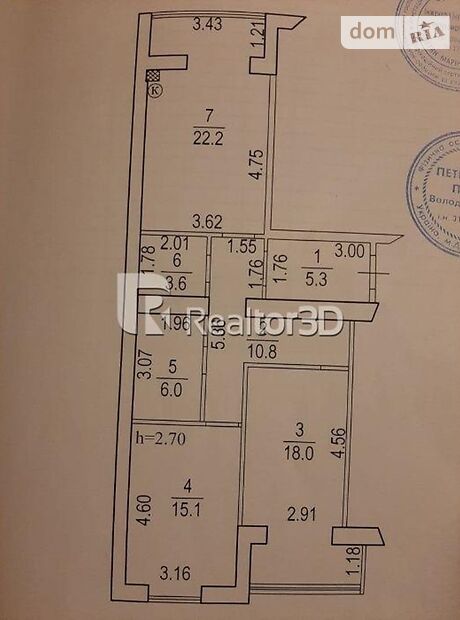 Продаж трикімнатної квартири в Дніпрі на вул. Жуковського 24 район Соборний фото 1 Продаж трикімнатної квартири в Дніпрі на вул. Жуковського 24 район Соборний фото 1