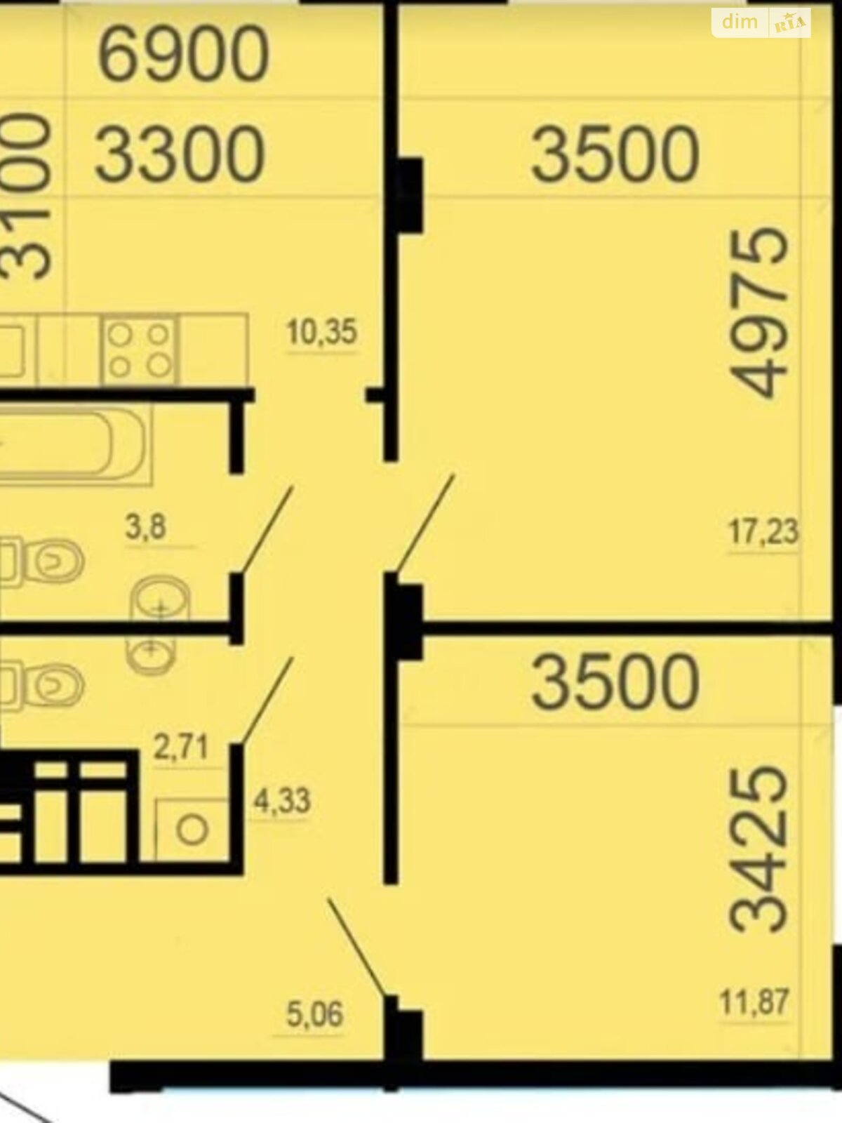 Продаж двокімнатної квартири в Дніпрі, на вул. Набережна Перемоги 40Д, район Соборний фото 1