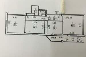 Продаж трикімнатної квартири в Дніпрі, на вул. Дарницька, район Старе Клочко фото 2