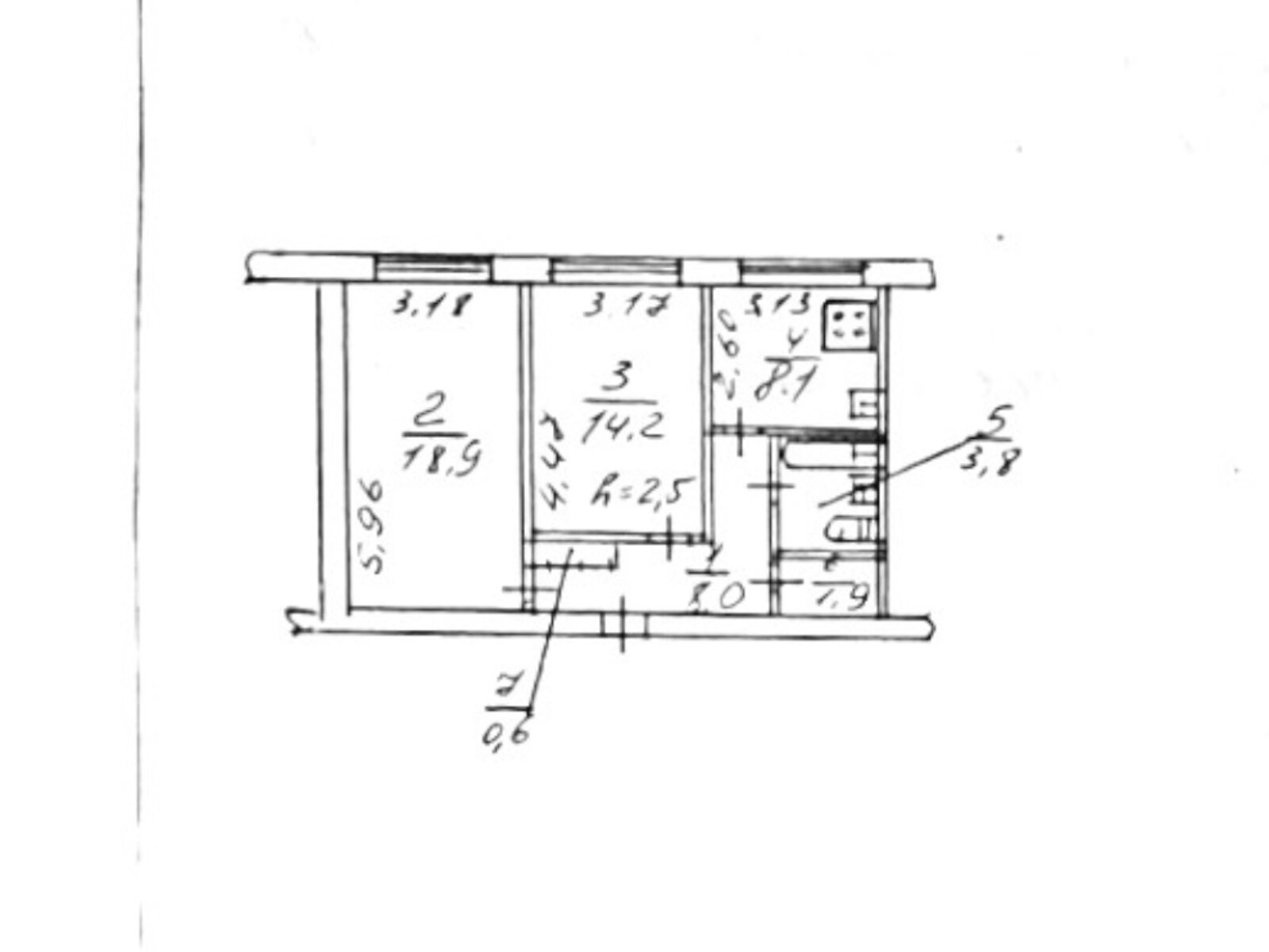 Продажа двухкомнатной квартиры в Днепре, на ул. Киргизская 5А, район Строитель фото 1 Продажа двухкомнатной квартиры в Днепре, на ул. Киргизская 5А, район Строитель фото 1