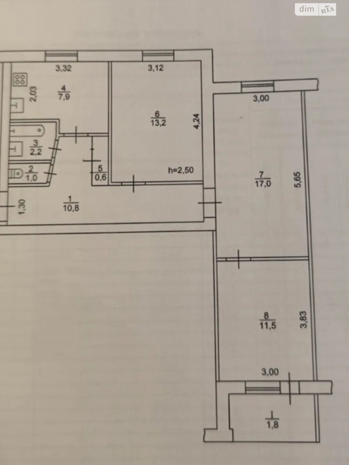 Продажа трехкомнатной квартиры в Днепре, на ул. Янгеля Академика 7, район Титовая фото 1