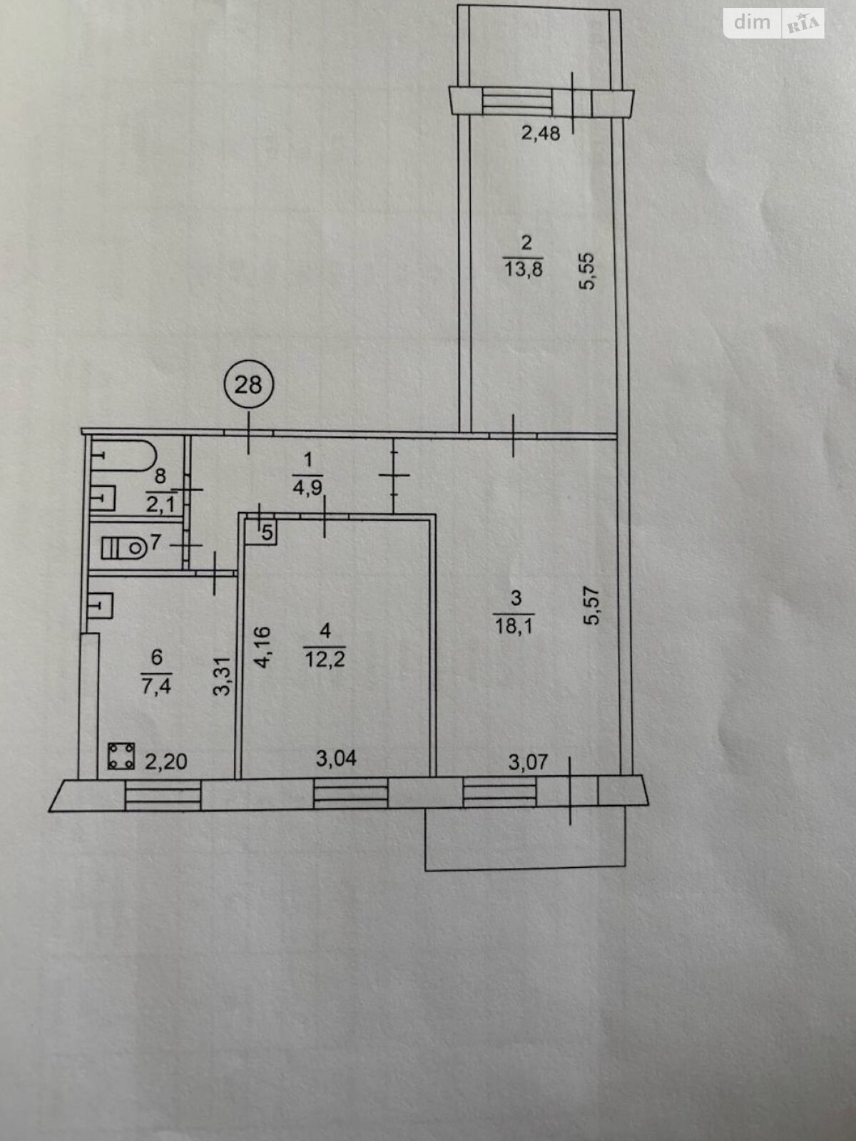 Продажа трехкомнатной квартиры в Днепре, на ул. Тополиная 22, район Тополь-2 фото 1 Продажа трехкомнатной квартиры в Днепре, на ул. Тополиная 22, район Тополь-2 фото 1