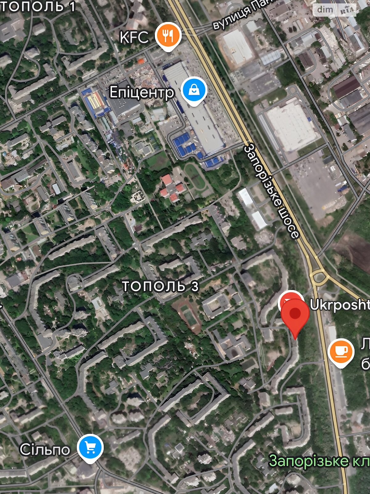 Продажа однокомнатной квартиры в Днепре, на шоссе Запорожское, район Тополь-3 фото 1 Продажа однокомнатной квартиры в Днепре, на шоссе Запорожское, район Тополь-3 фото 1