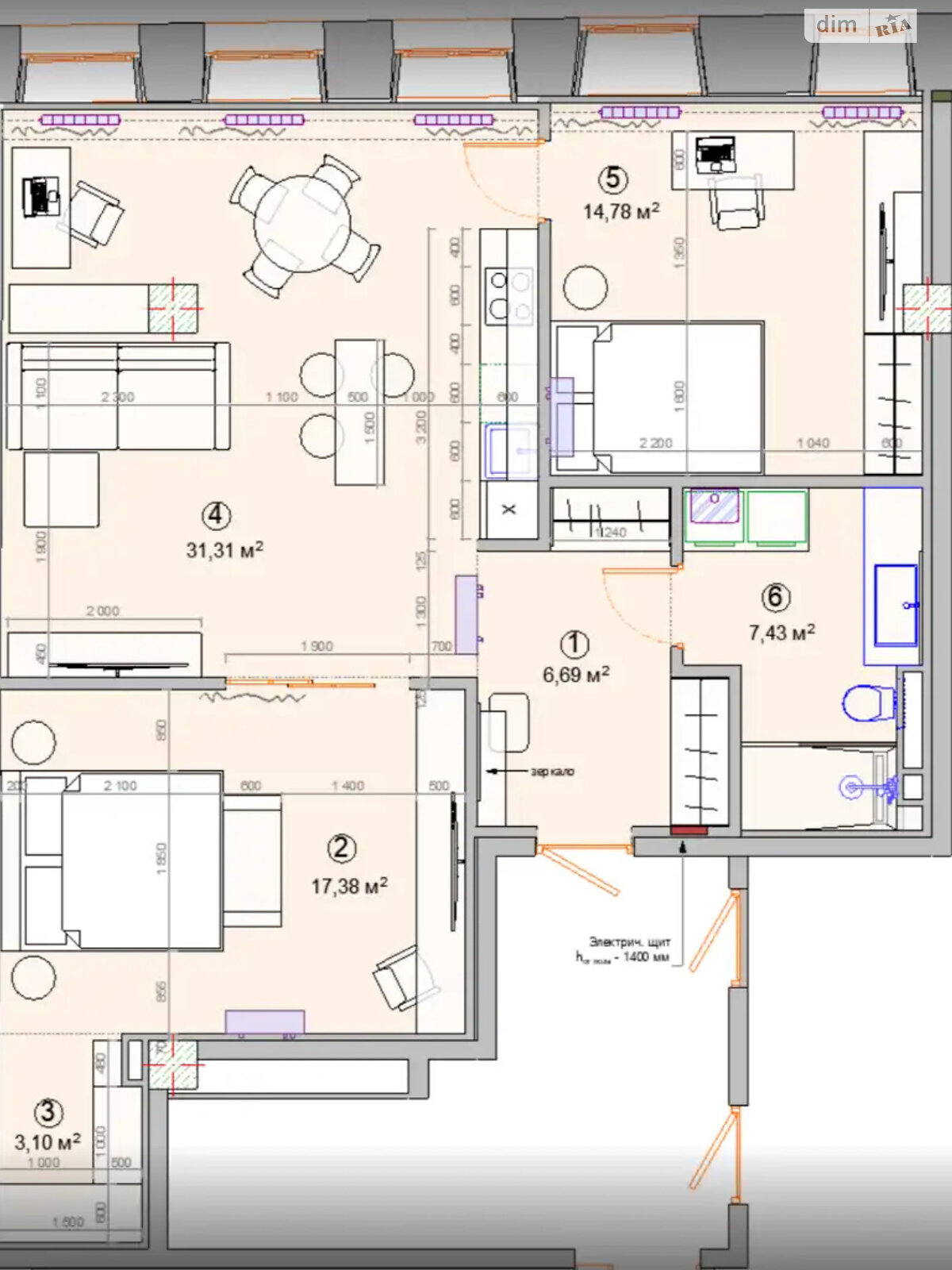 Продажа двухкомнатной квартиры в Днепре, на ул. Троицкая, район Центр фото 1