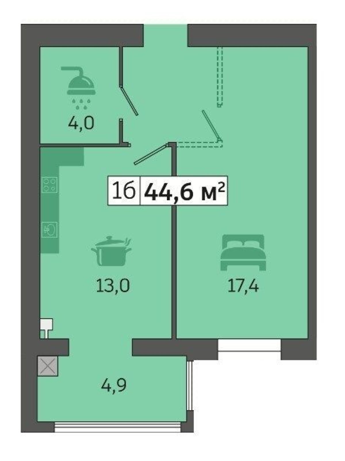 Продажа однокомнатной квартиры в Днепре, на шоссе Запорожское 32, район Шевченковский фото 1