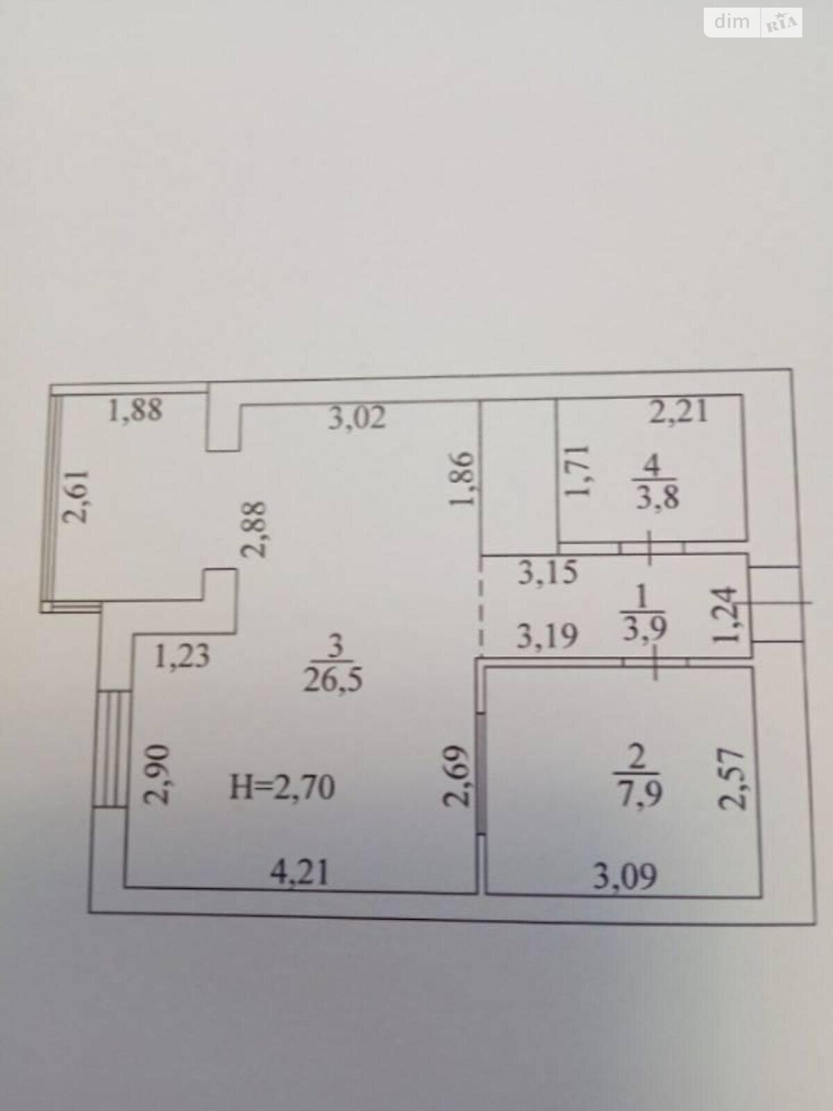 Продаж однокімнатної квартири в Фонтанці, на вул. Академіка Заболотного, фото 1