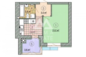 Продажа однокомнатной квартиры в Гатном, на бул. Приозёрный 3, фото 2