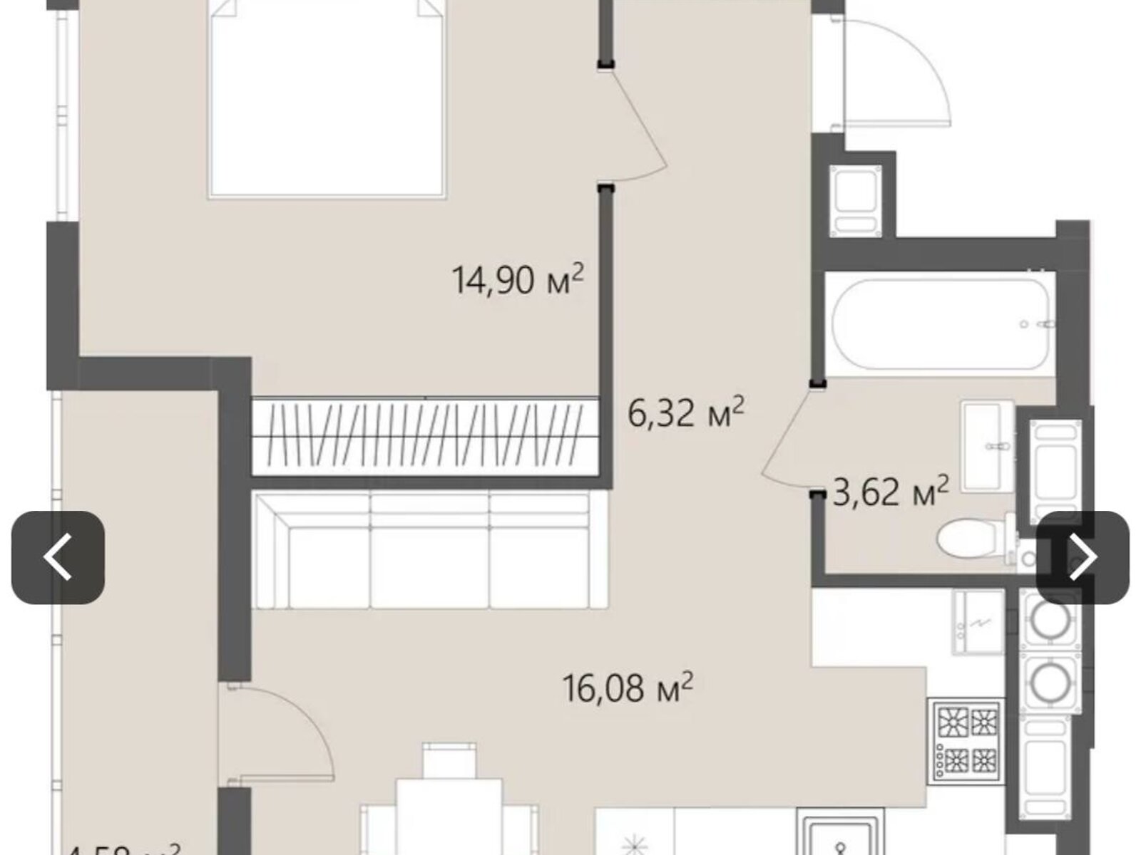 Продажа однокомнатной квартиры в Городке, на ул. Львовская 657А, фото 1