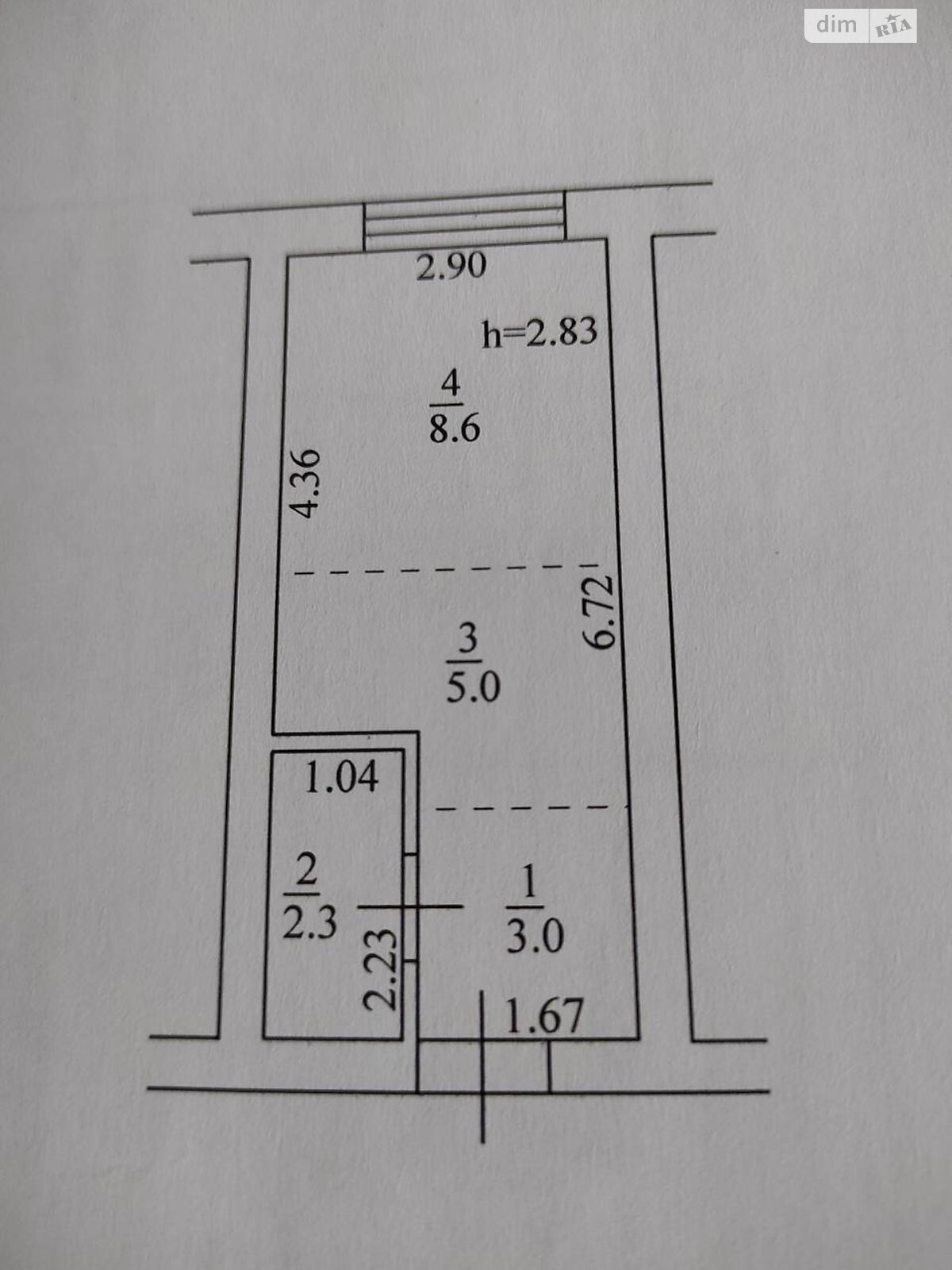 Продаж однокімнатної квартири в Гостомелі, на вул. Мирна 3А, кв. 79, фото 1