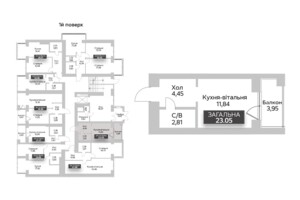 Продаж однокімнатної квартири в Гостомелі, на вул. Соборна, фото 2