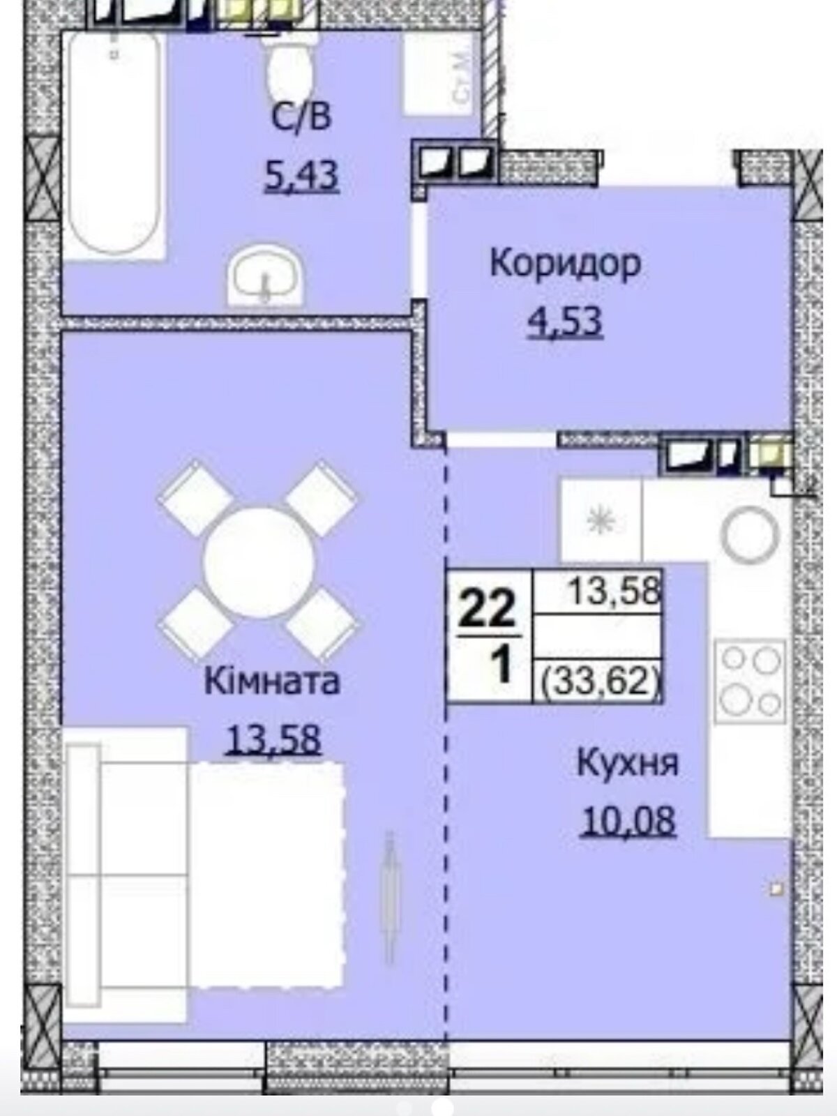 Продажа однокомнатной квартиры в Гостомеле, на ул. Свято-Покровская 73, фото 1