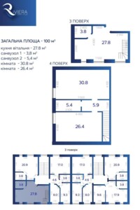 Продажа трехкомнатной квартиры в Гостомеле, на ул. Юбилейная 4З, фото 2