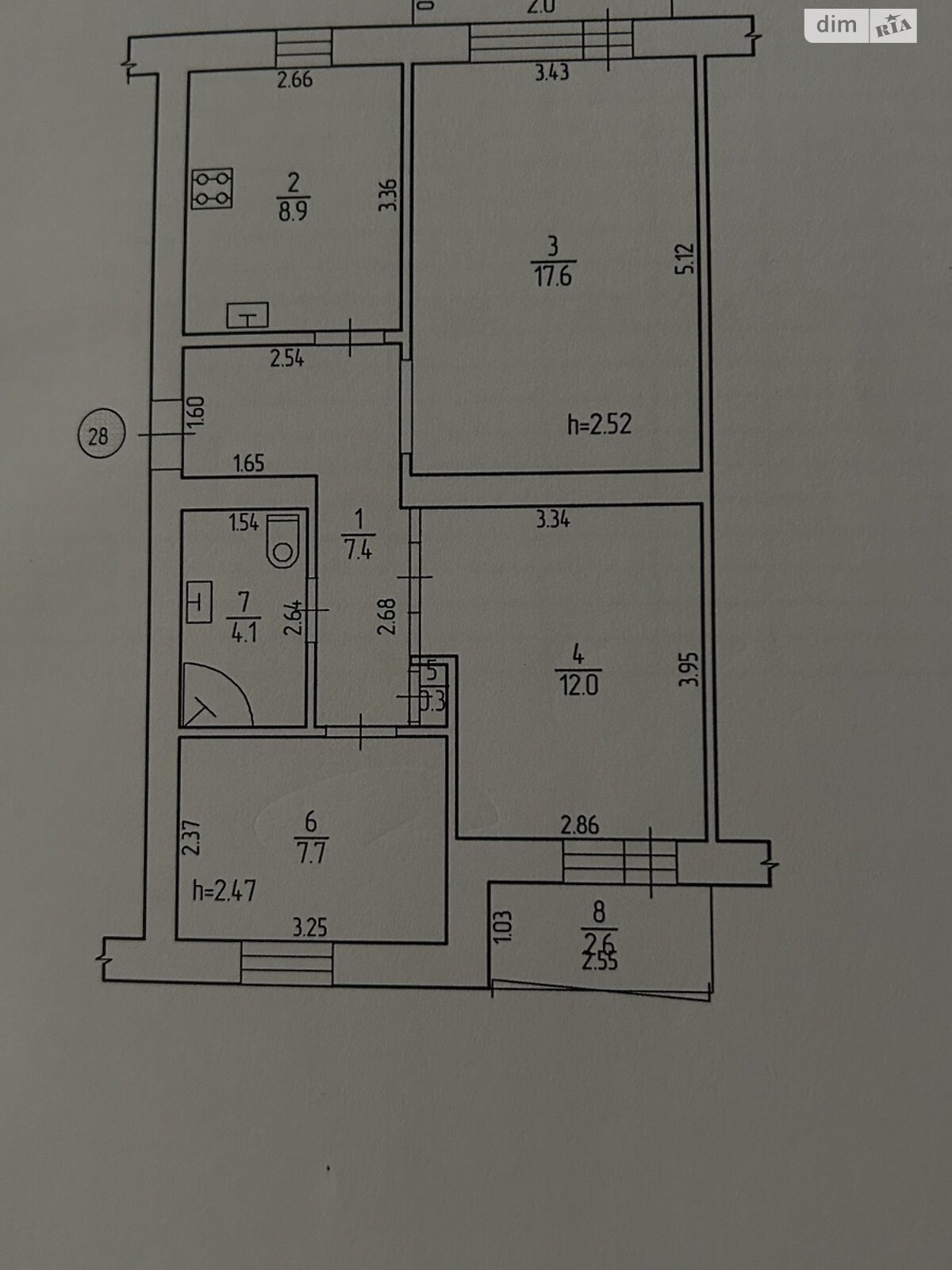 Продажа трехкомнатной квартиры в Гребенке, на ул. Героев Украины 12А, фото 1 Продажа трехкомнатной квартиры в Гребенке, на ул. Героев Украины 12А, фото 1
