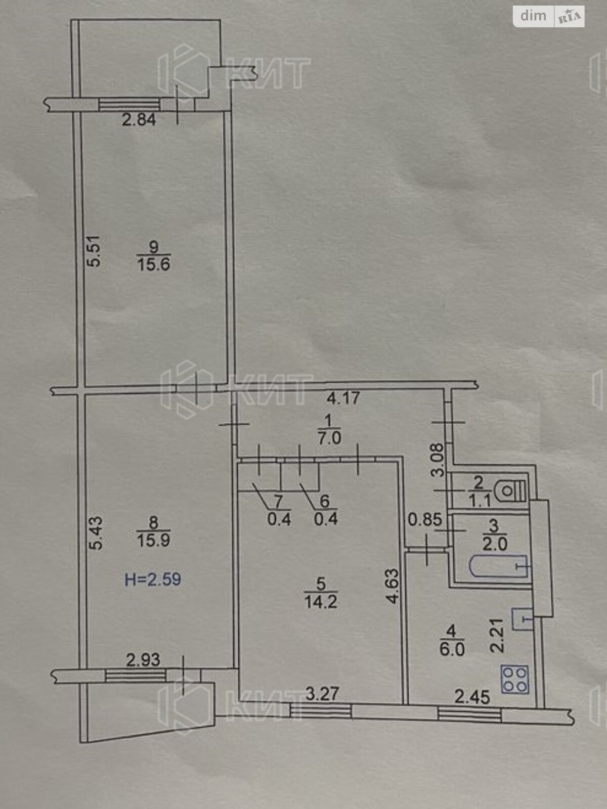 Продажа трехкомнатной квартиры в Харькове, на ул. Героев Труда 12Г, район 522-ый микрорайон фото 1