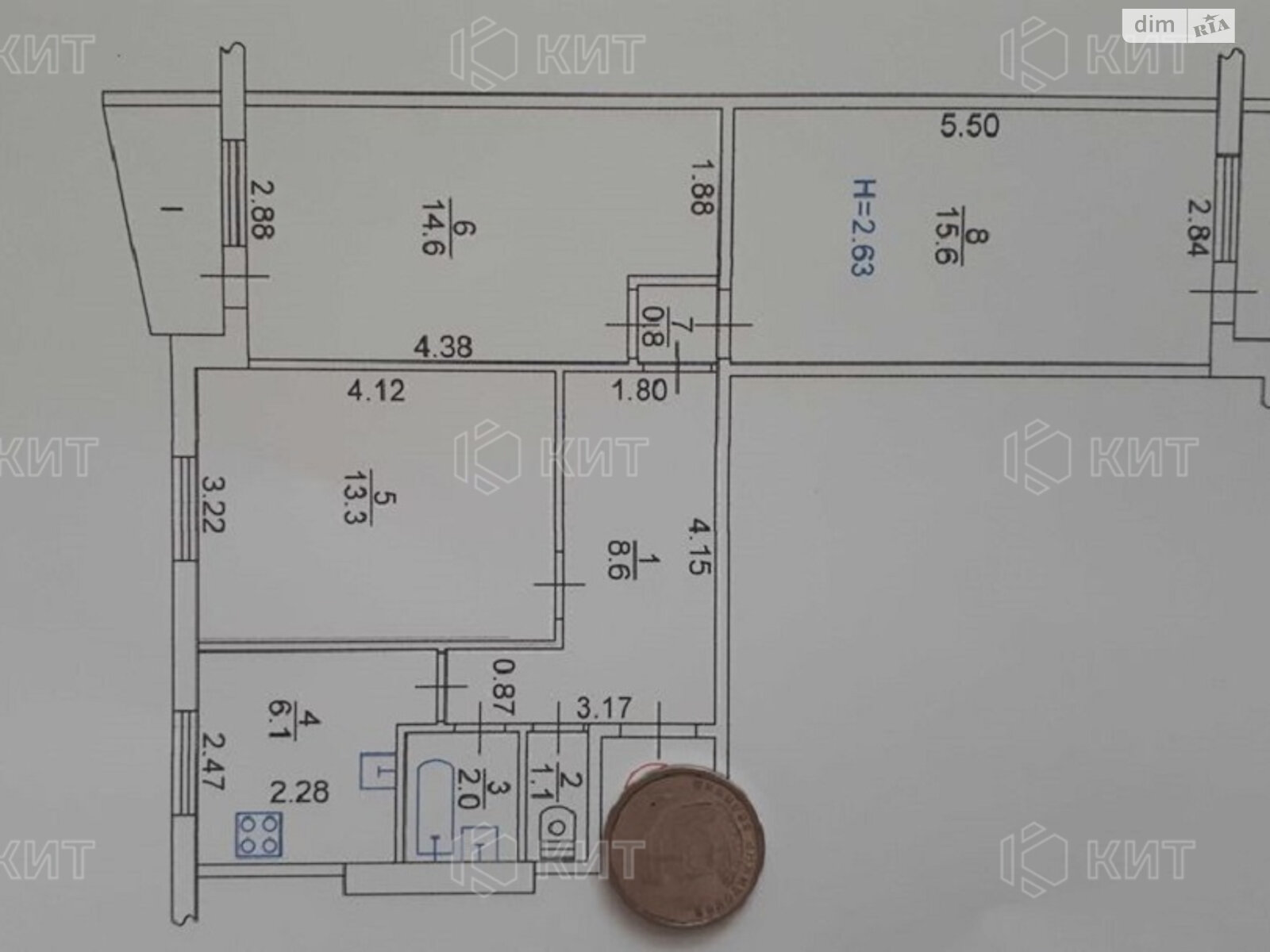 Продаж трикімнатної квартири в Харкові, на вул. Амосова 5, район 624-ий мікрорайон фото 1 Продаж трикімнатної квартири в Харкові, на вул. Амосова 5, район 624-ий мікрорайон фото 1