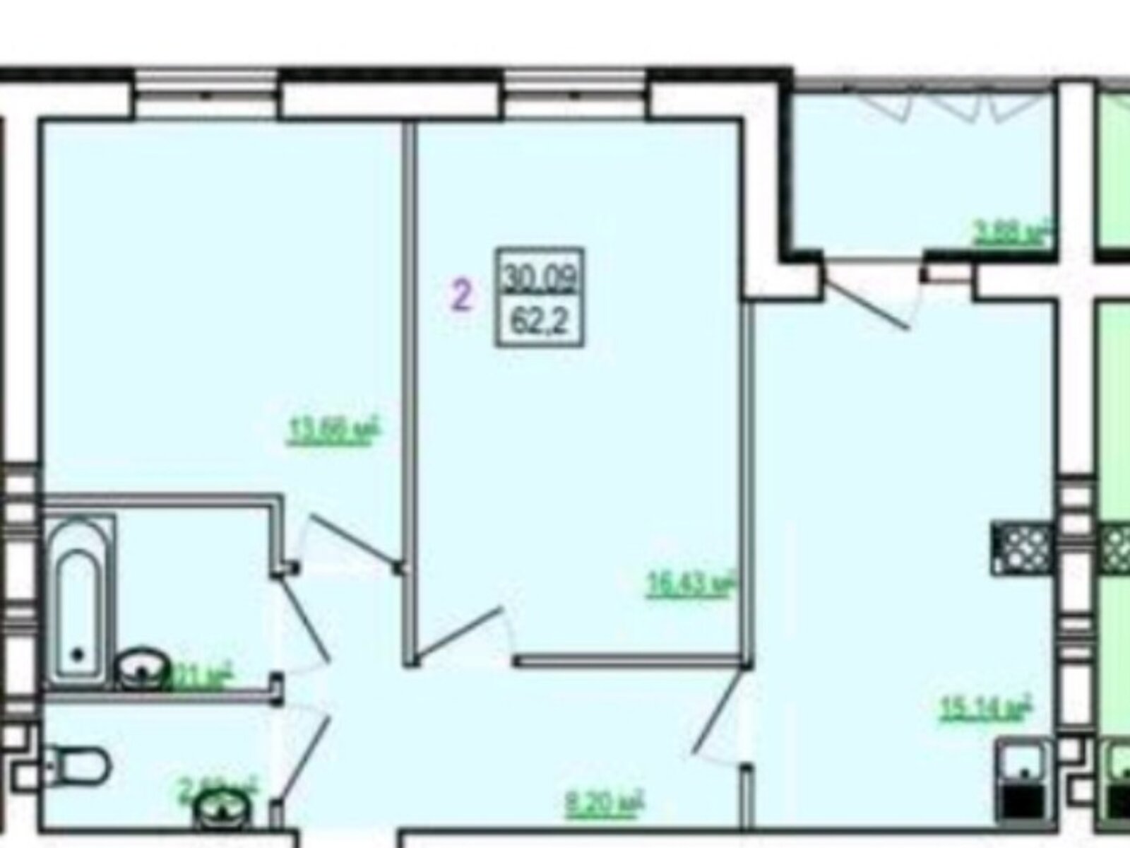 Продажа двухкомнатной квартиры в Харькове, на ул. Полтавский Шлях 186, район Холодная Гора фото 1