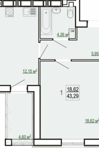 Продаж однокімнатної квартири в Харкові, на вул. Полтавський Шлях 184, район Холодна Гора фото 2