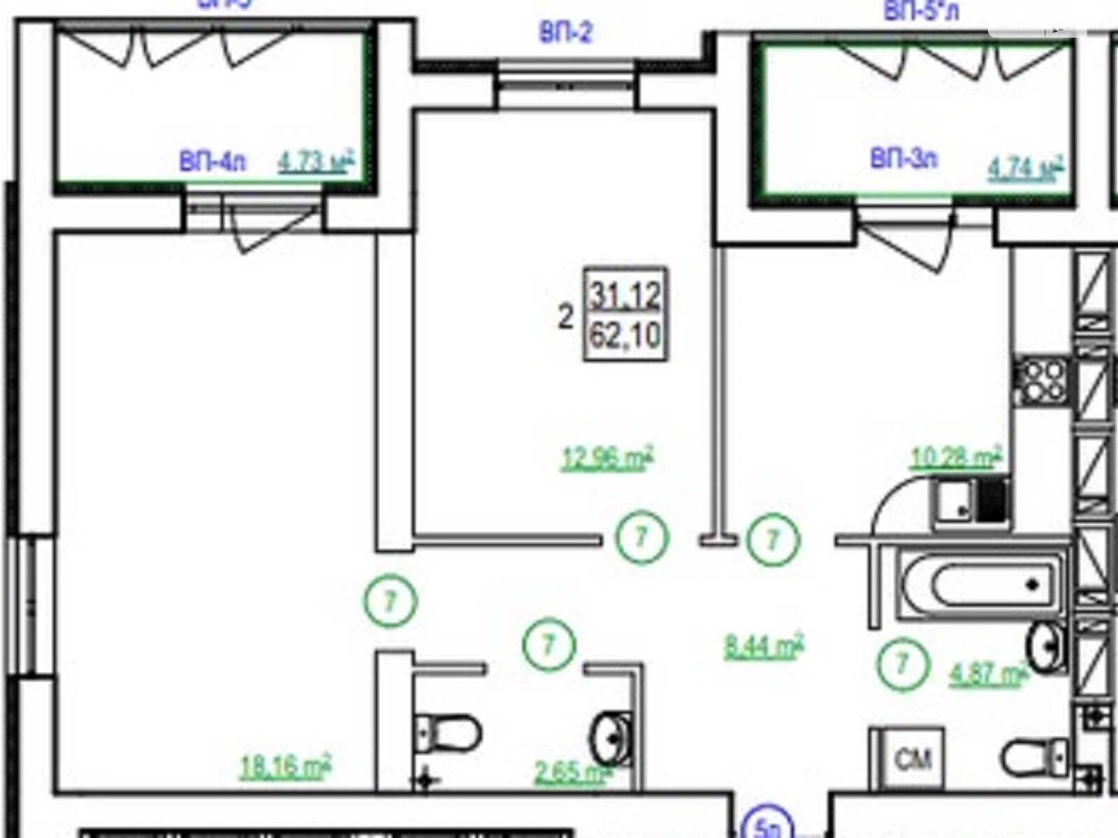 Продажа двухкомнатной квартиры в Харькове, на ул. Полтавский Шлях 184А корпус 16, район Холодногорский фото 1