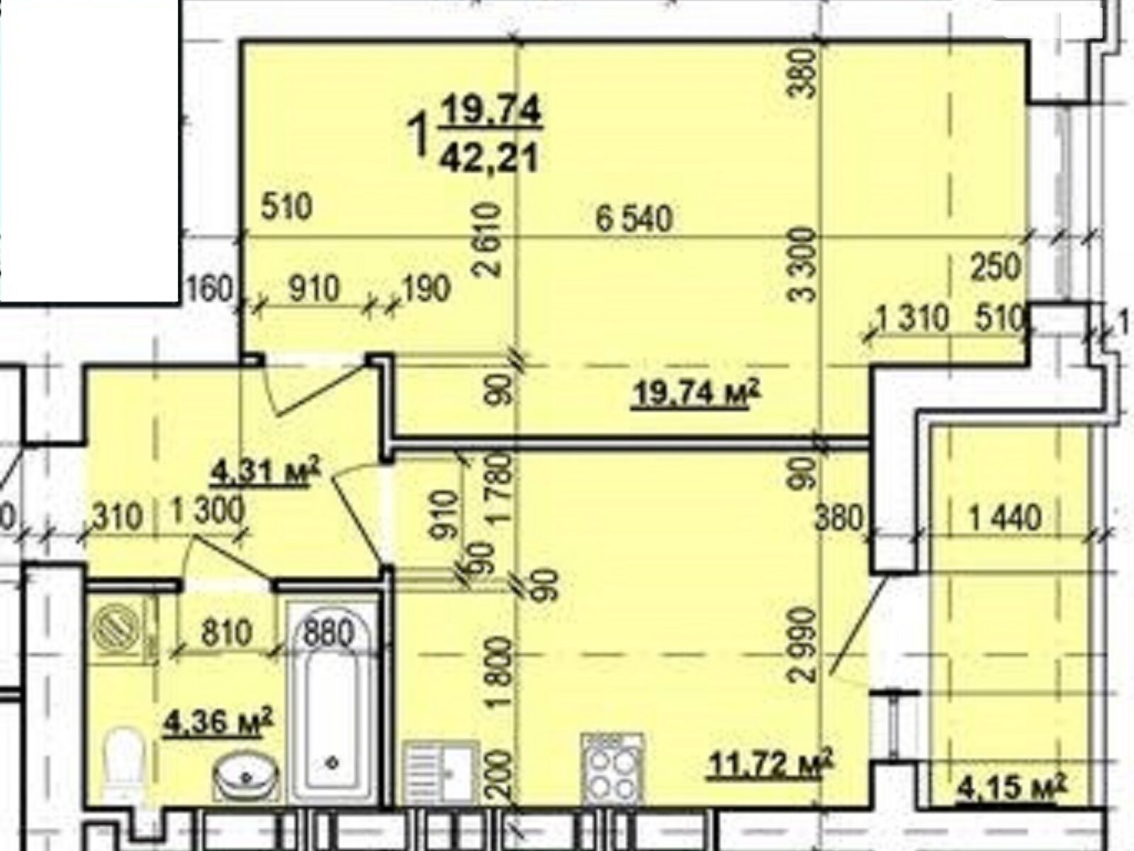 Продаж однокімнатної квартири в Харкові, на просп. Героїв Харкова 270В, район ХТЗ фото 1