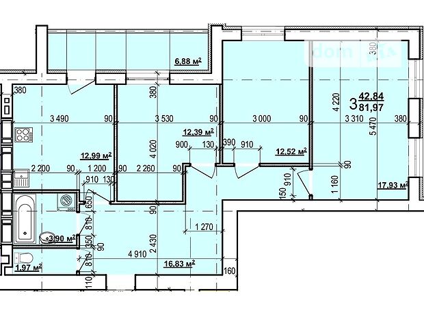 Продаж трикімнатної квартири в Харкові на бул. Миру 27, район ХТЗ фото 1 Продаж трикімнатної квартири в Харкові на бул. Миру 27, район ХТЗ фото 1