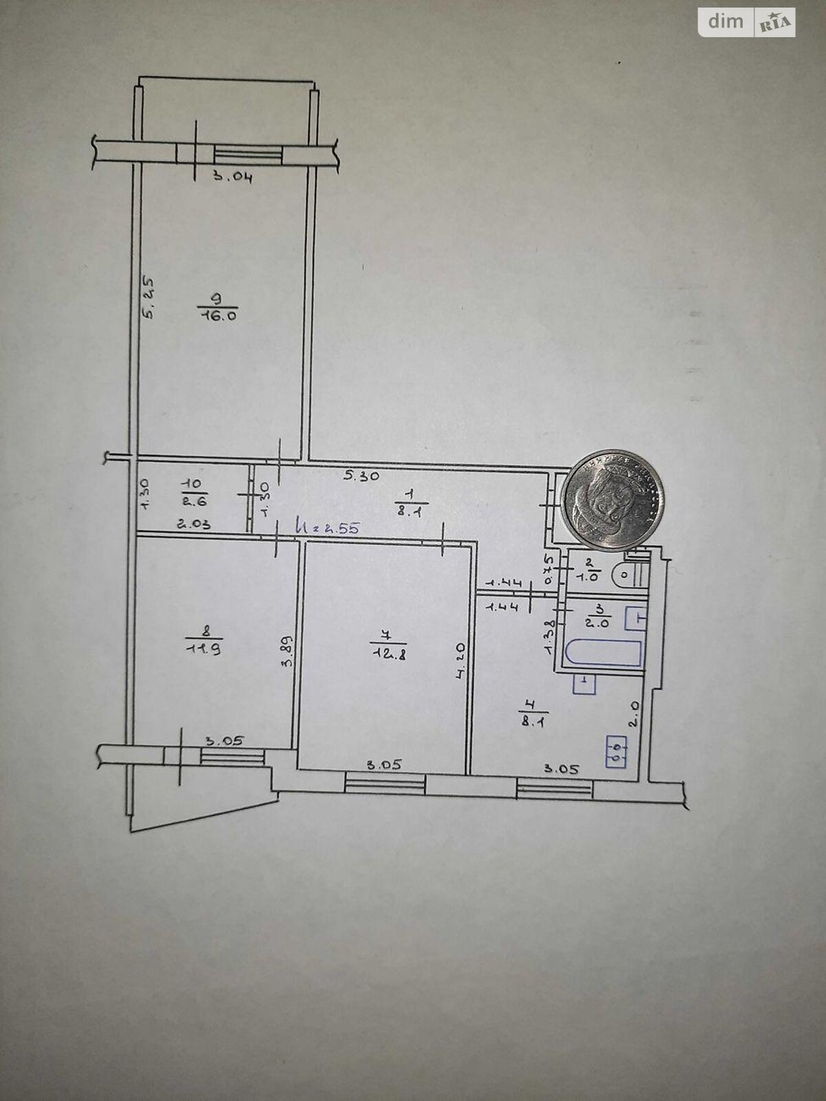 Продажа трехкомнатной квартиры в Харькове, на ул. Маршала Рыбалко 47В, район ХТЗ фото 1