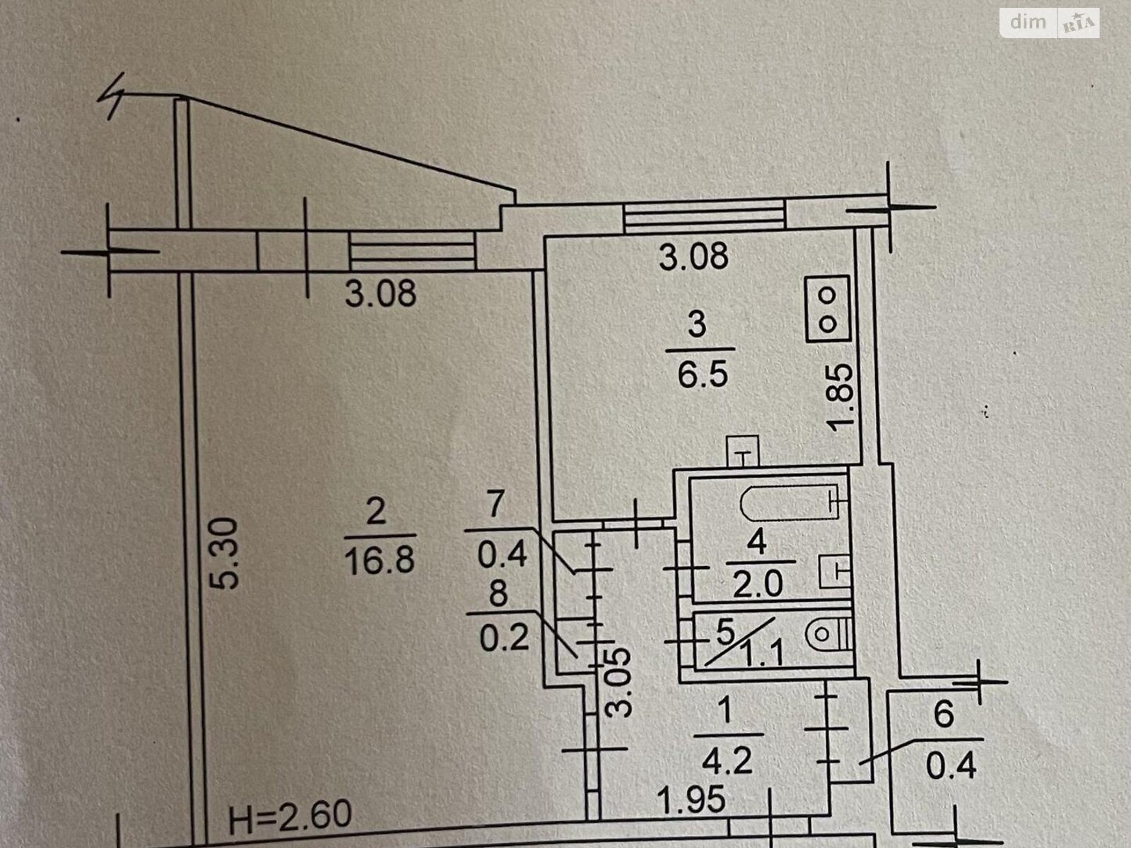 Продаж однокімнатної квартири в Харкові, на вул. Маршала Рибалка 49В, район ХТЗ фото 1