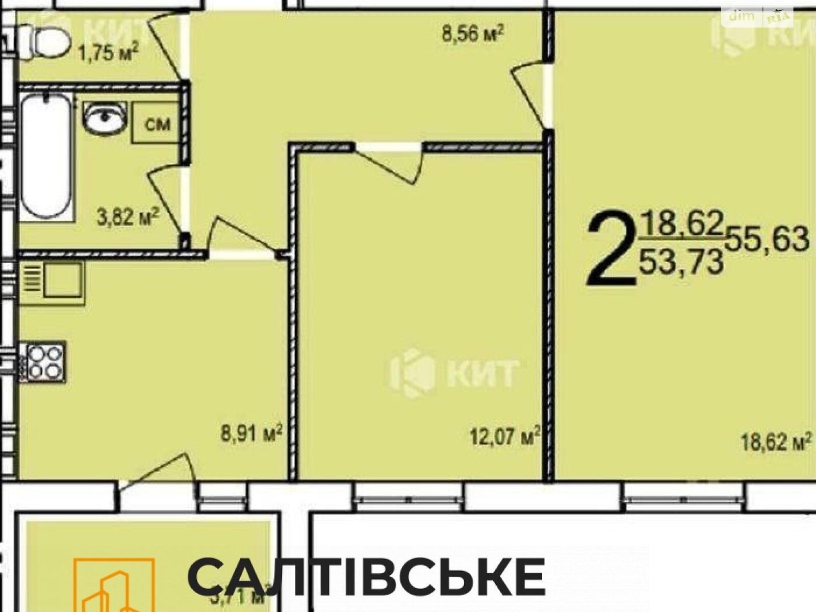 Продаж двокімнатної квартири в Харкові, на вул. Академіка Барабашова 14, район Київський фото 1