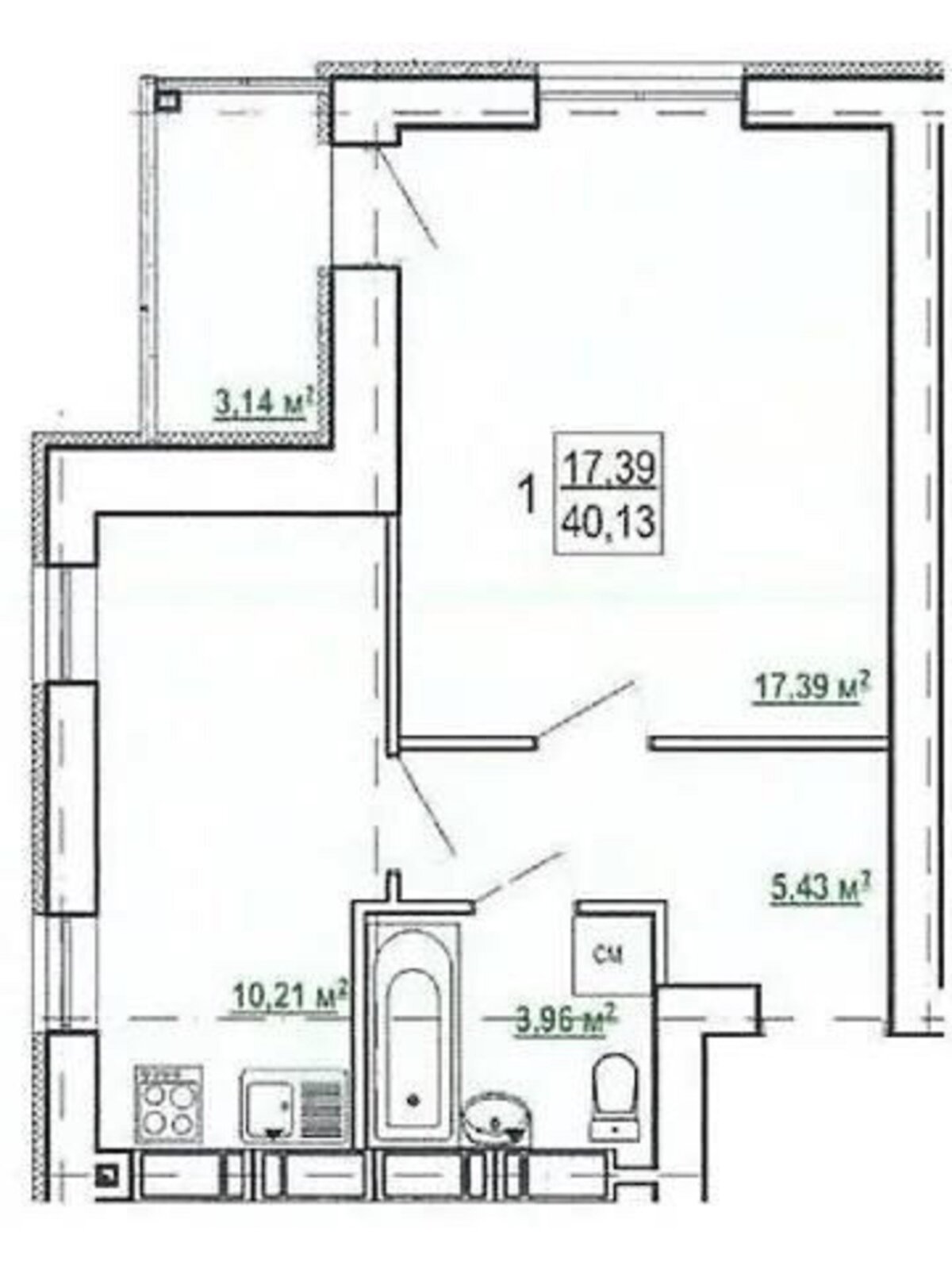 Продаж однокімнатної квартири в Харкові, на вул. Борткевича 15, район Київський фото 1