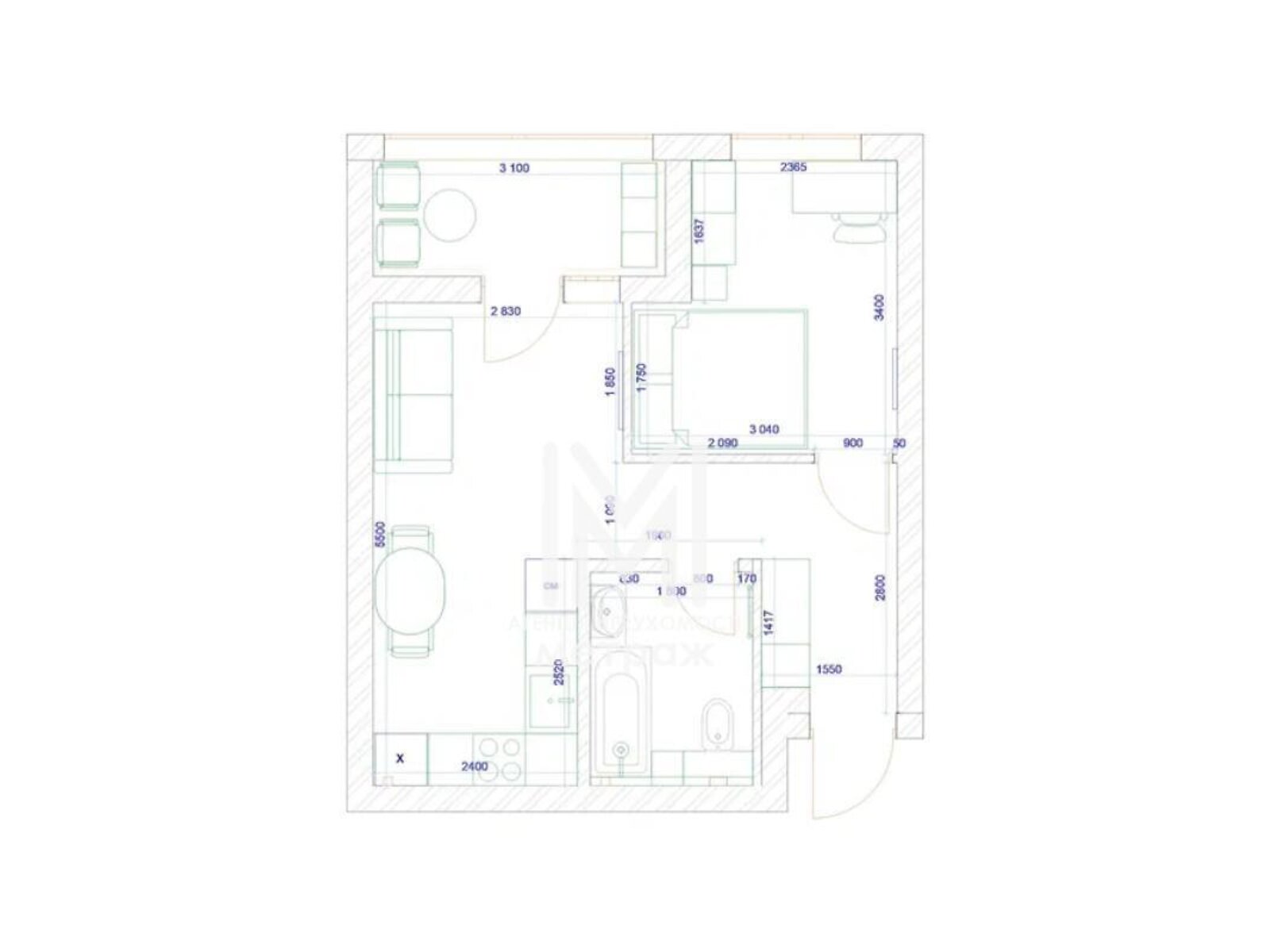 Продажа однокомнатной квартиры в Харькове, на пер. Шевченковский 10А, район Киевский фото 1